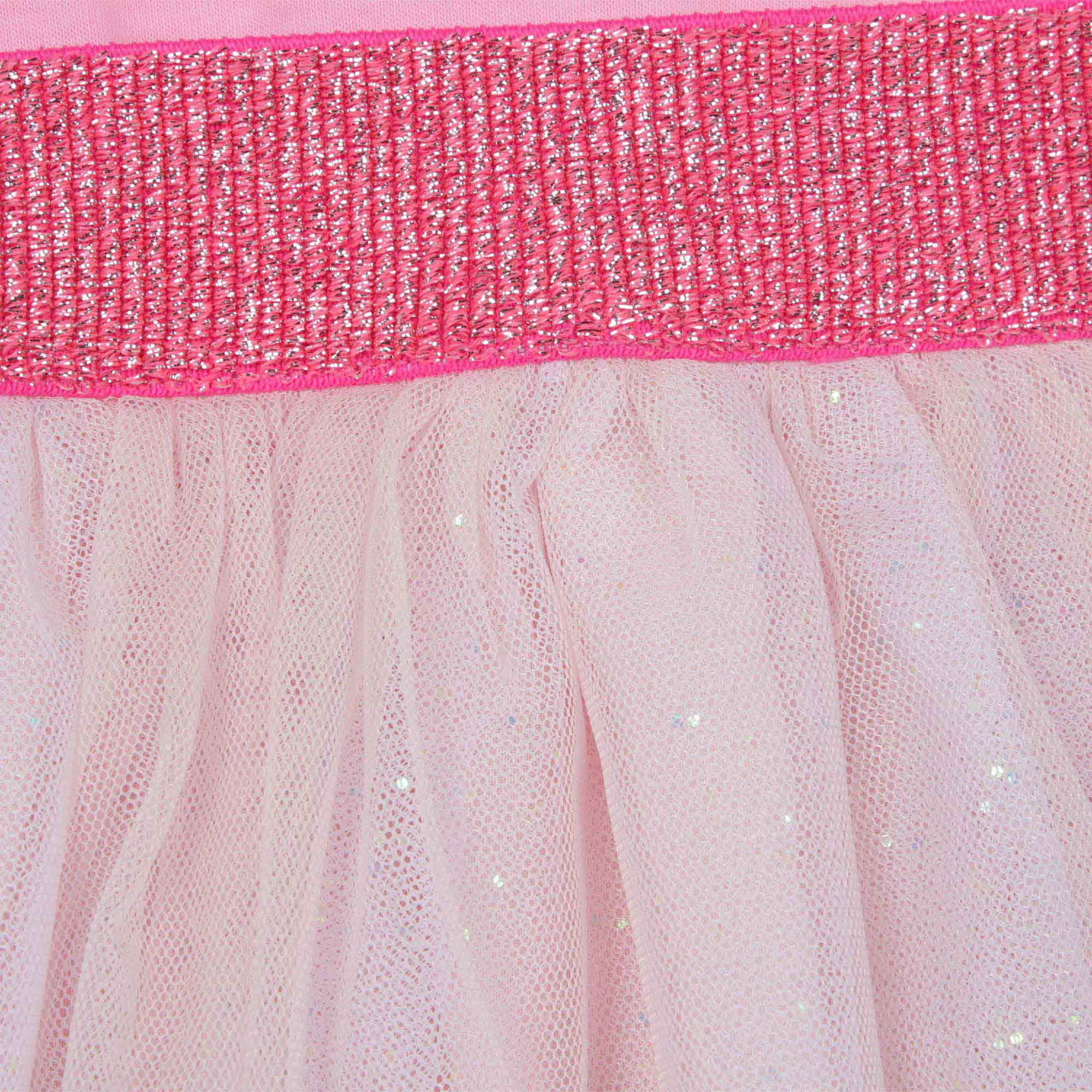 Girls Pink Glitter Dress