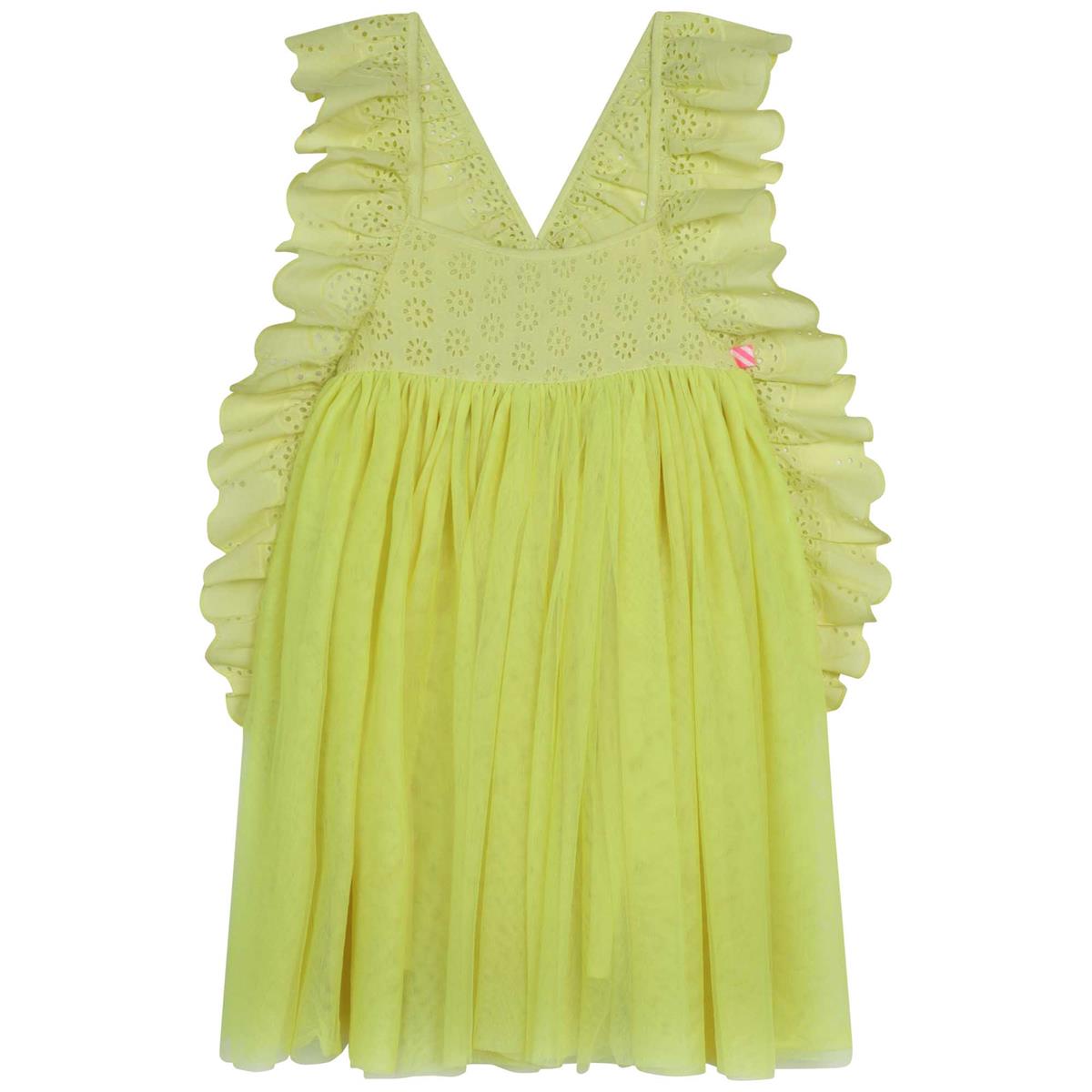 Girls Yellow Ruffled Dress