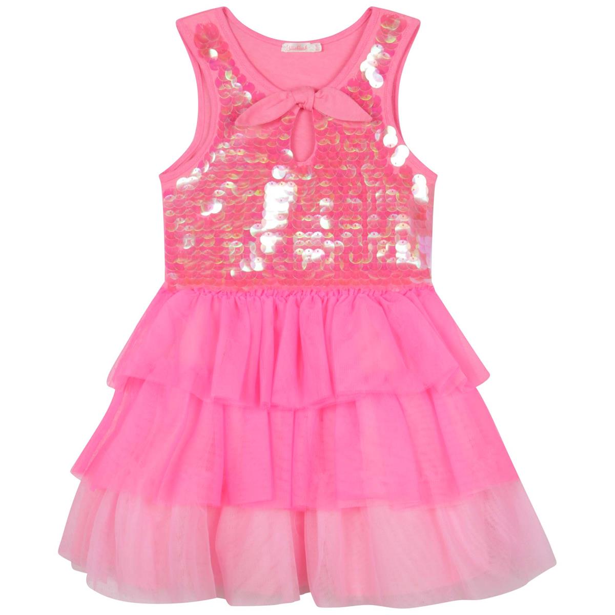 Girls Pink Sequin Dress
