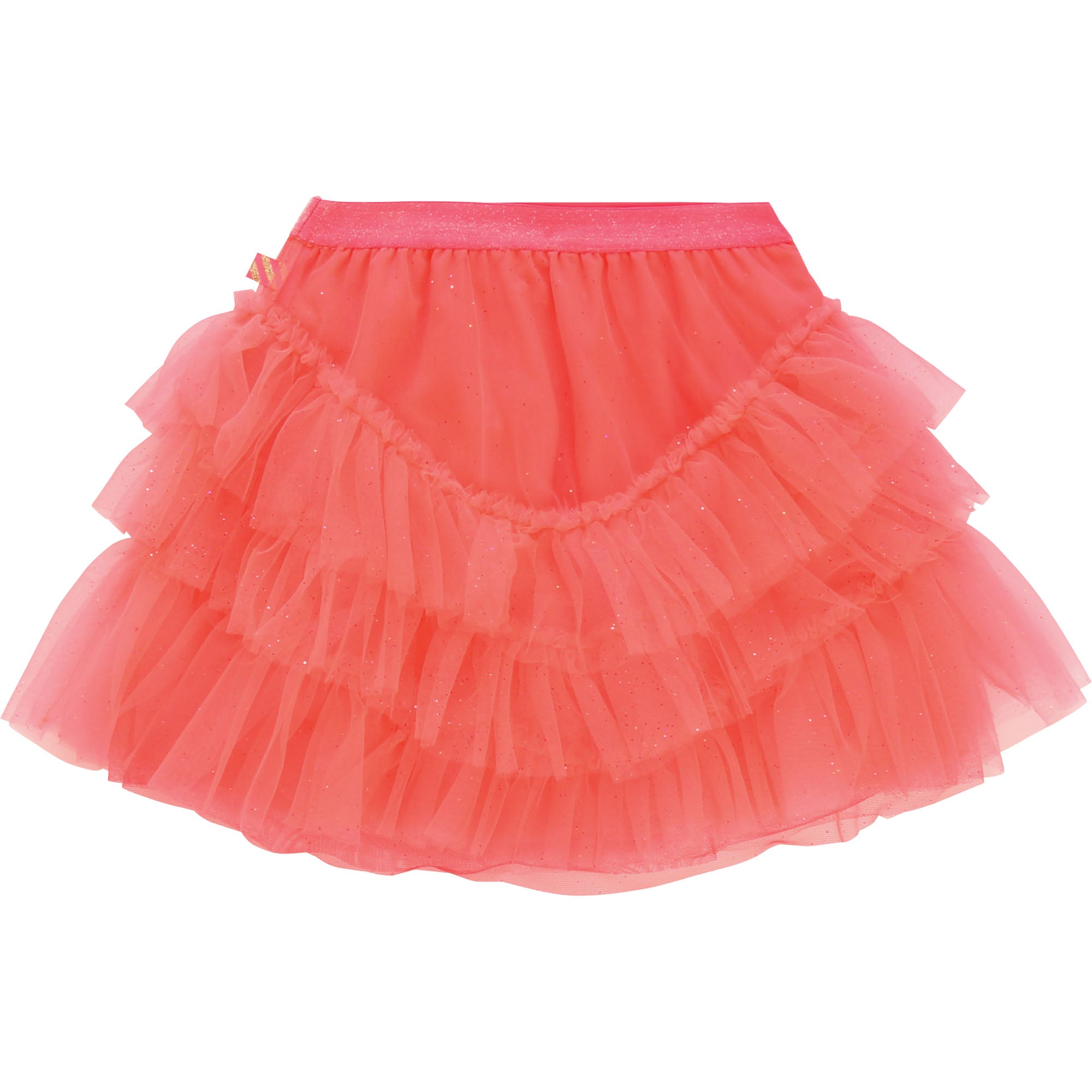 Girls Bright Pink Frill Tulle Skirt