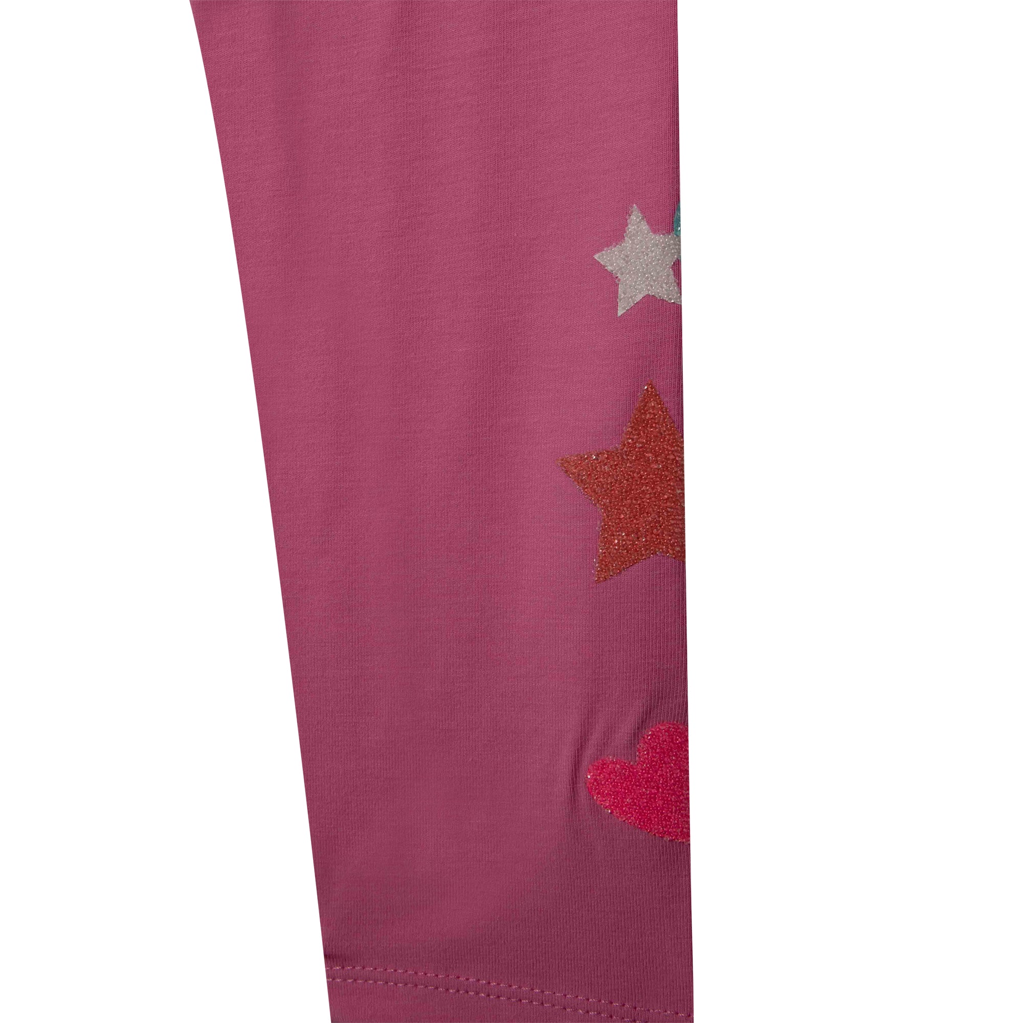 Girls Pink Star Leggings