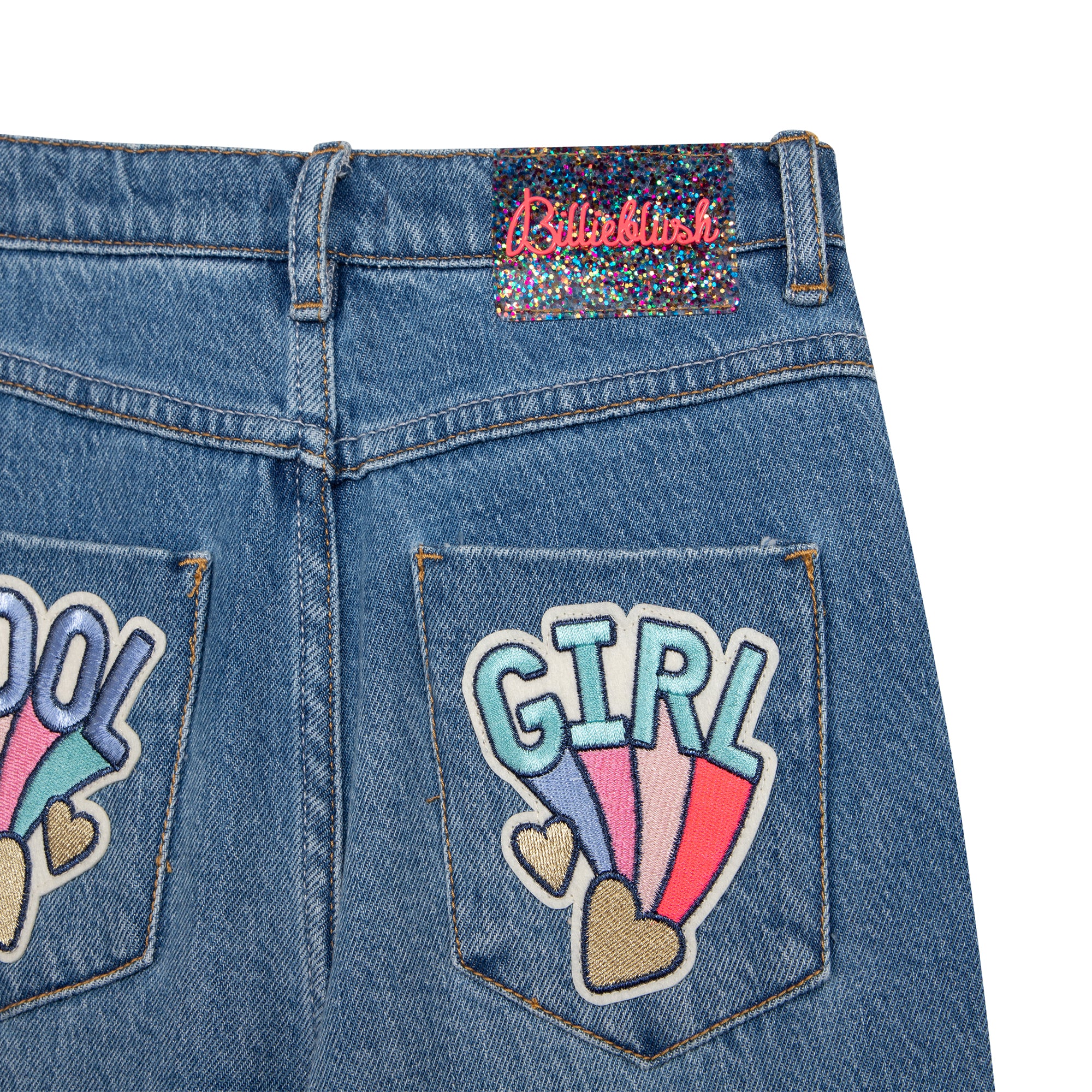 Girls Blue Denim Trousers