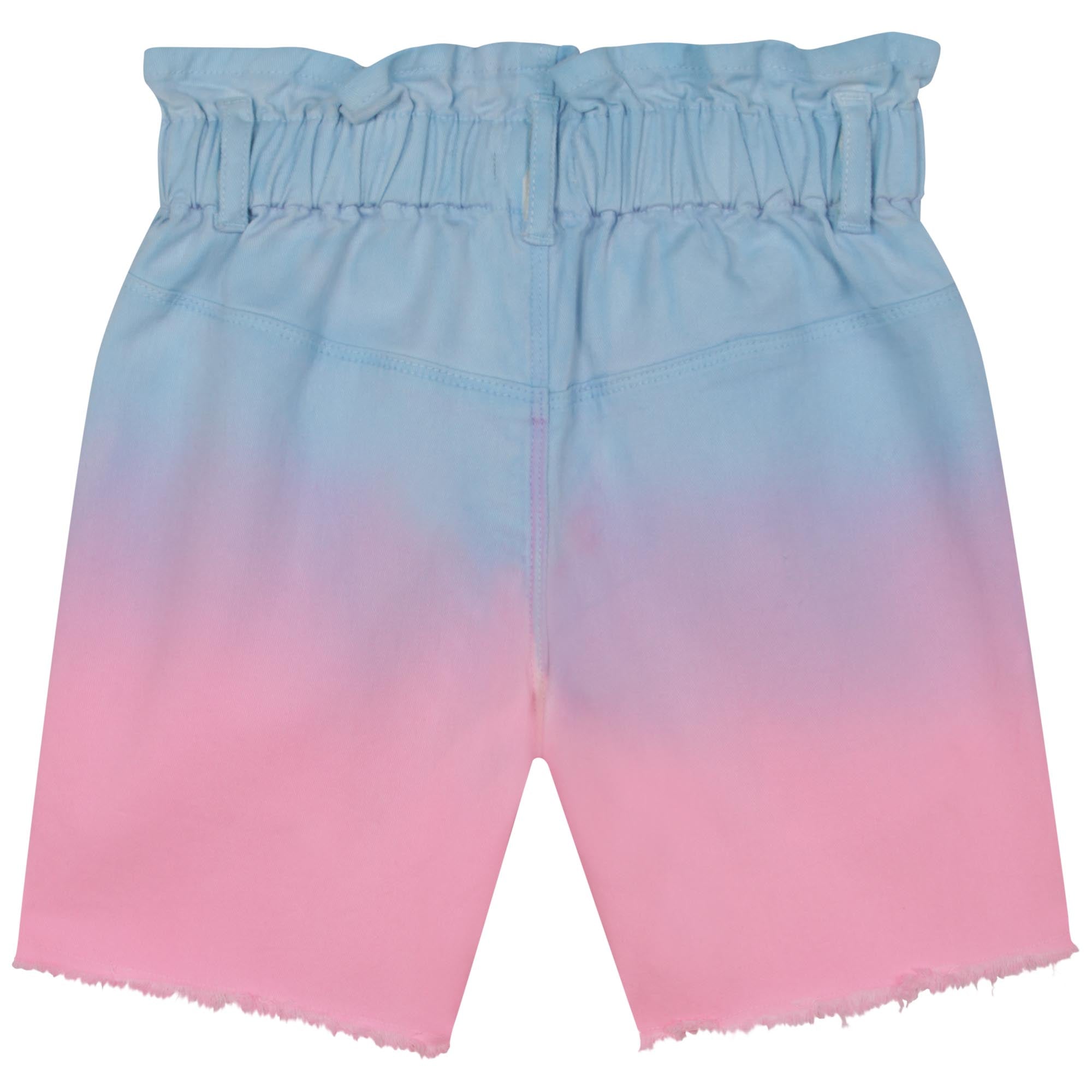 Girls Pink Cotton Shorts