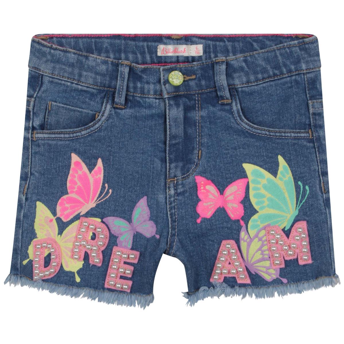 Girls Blue Denim Shorts