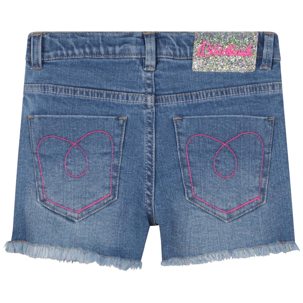 Girls Blue Denim Shorts