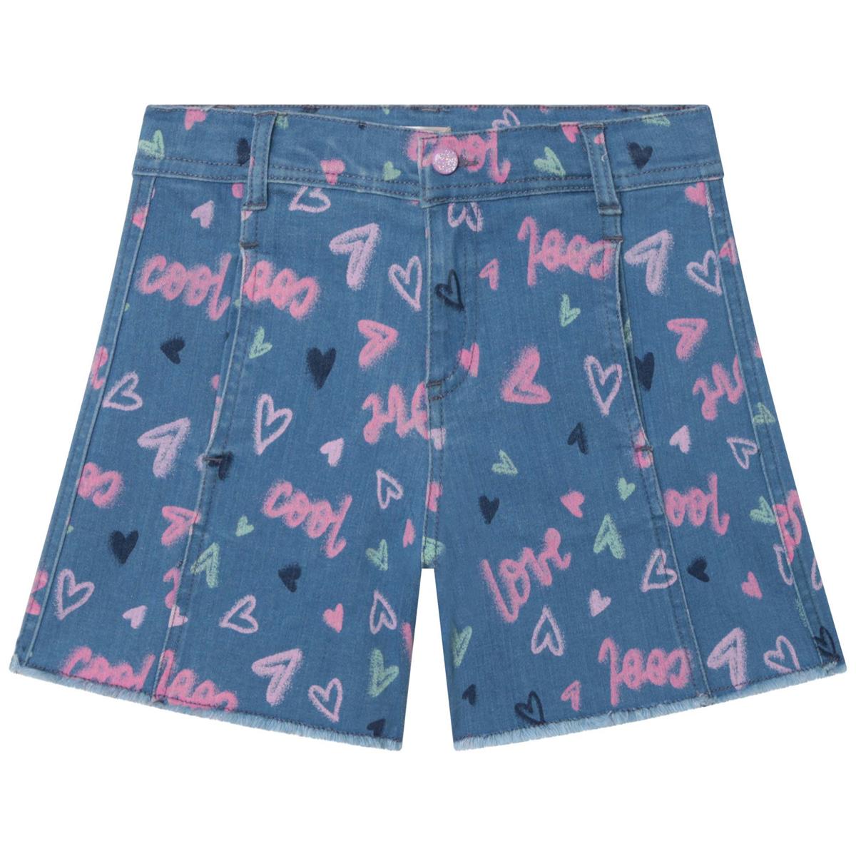 Girls Blue Denim Shorts
