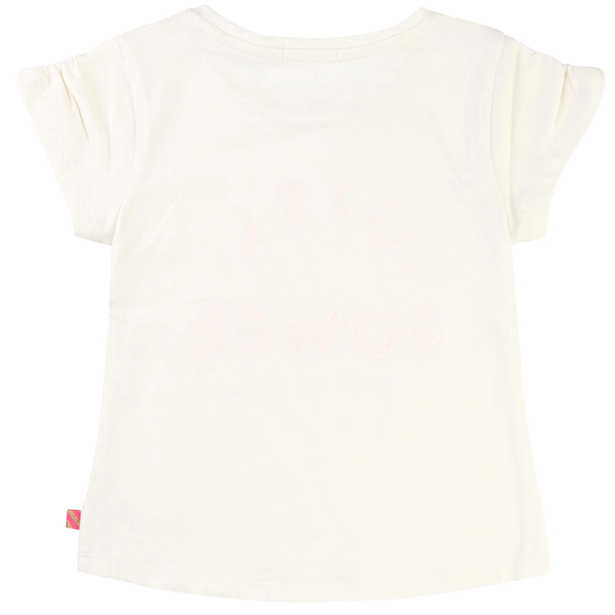 Girls White Cotton Jersey T-Shirt