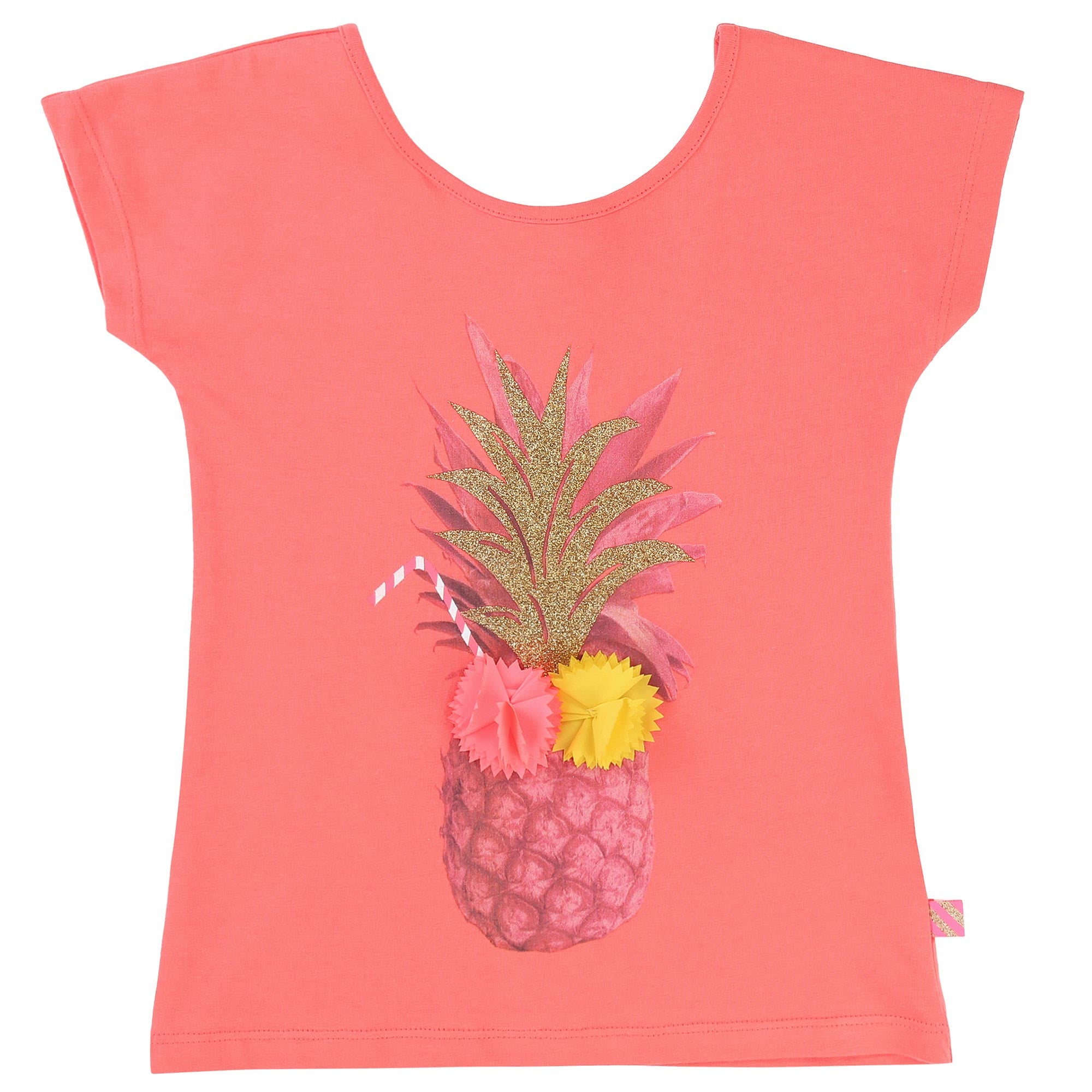Girls Coral Cotton Jersey T-Shirt