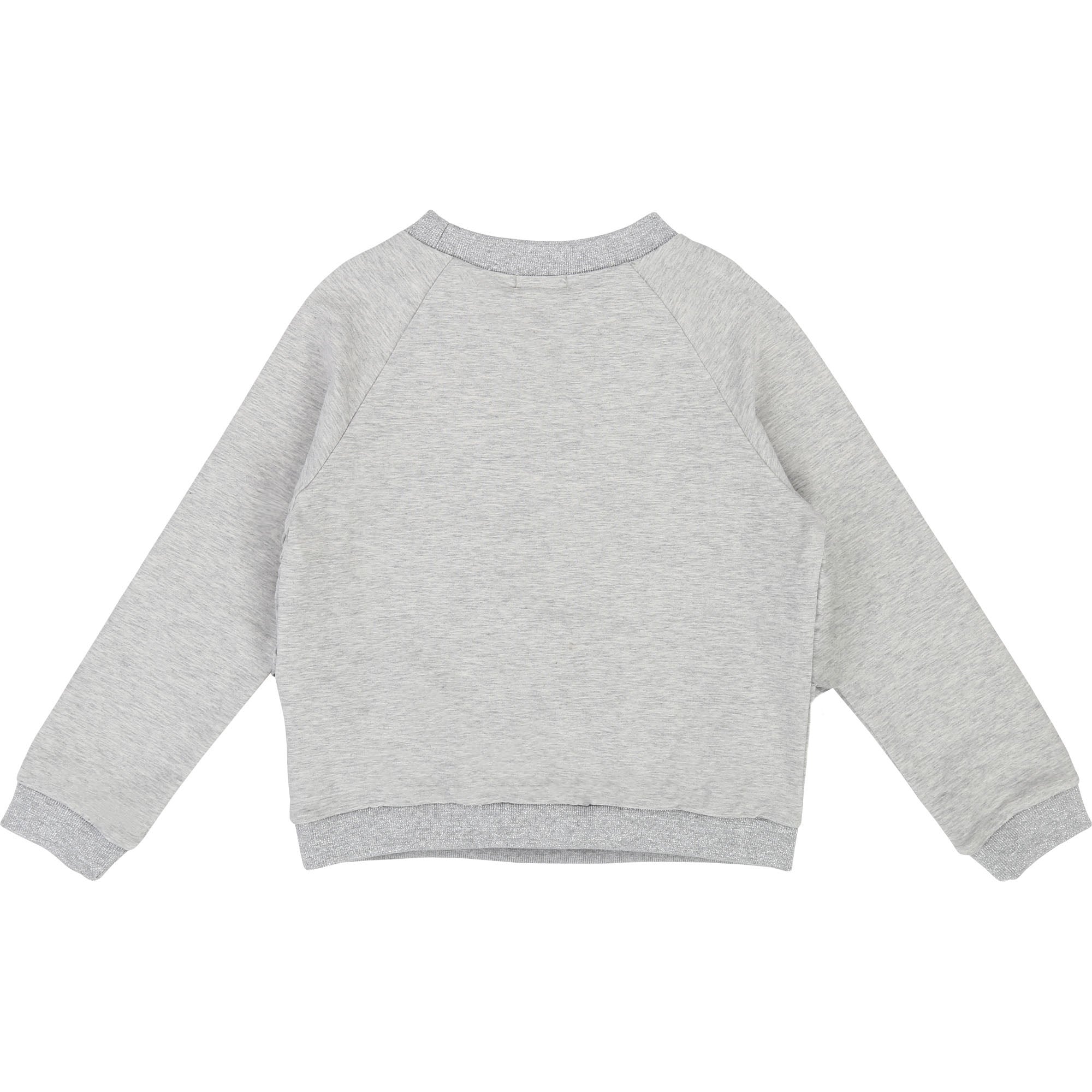 Girls Gray Cotton Sweater