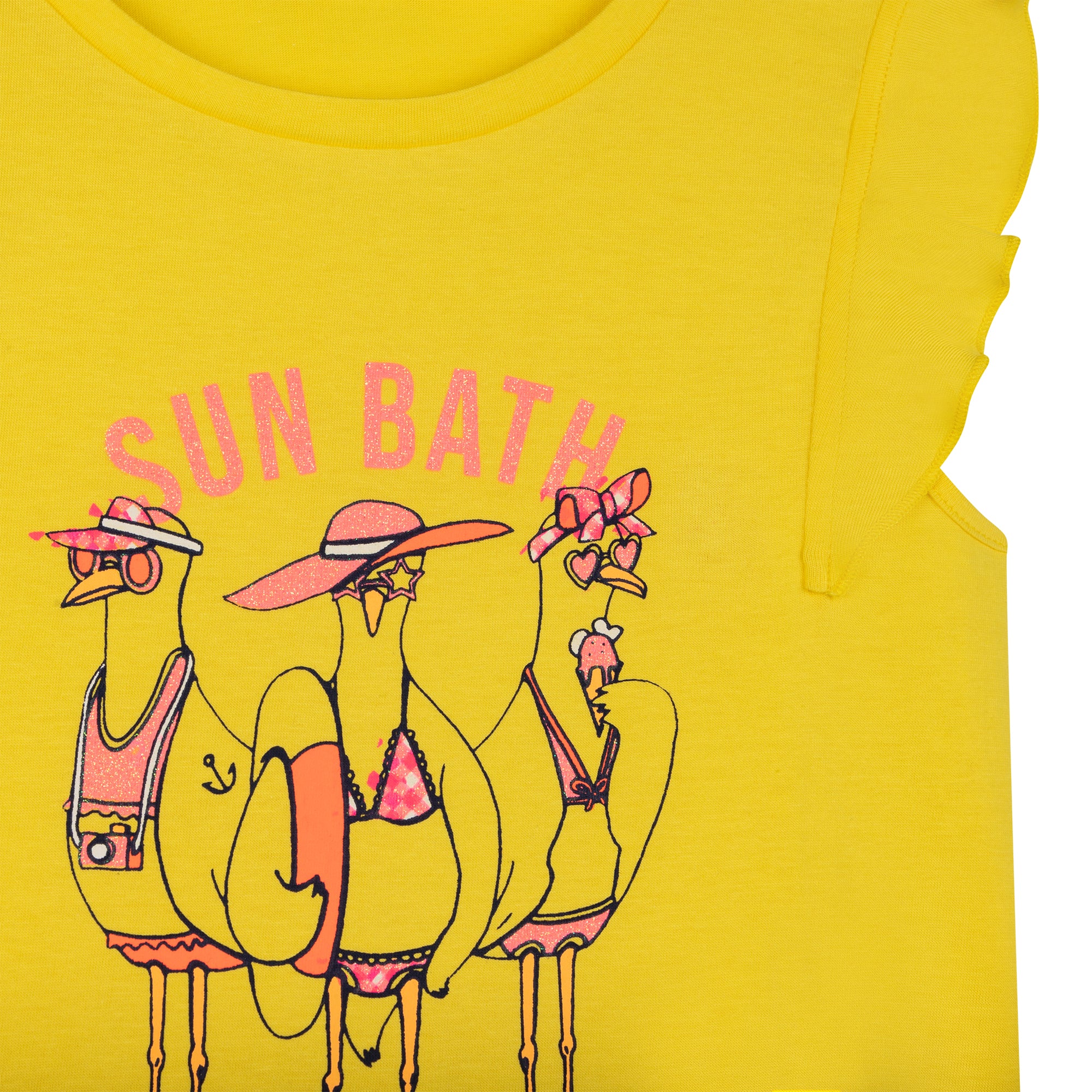 Girls Yellow Logo T-Shirt