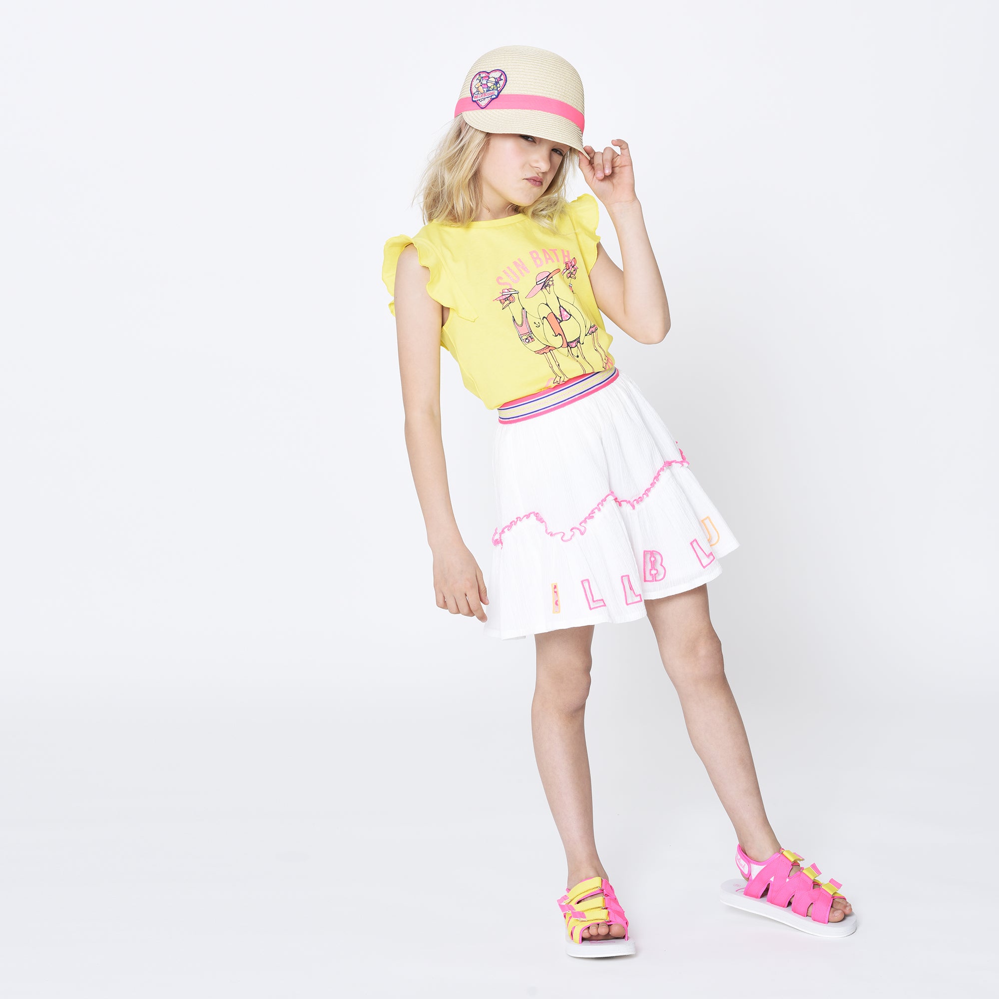 Girls Yellow Logo T-Shirt