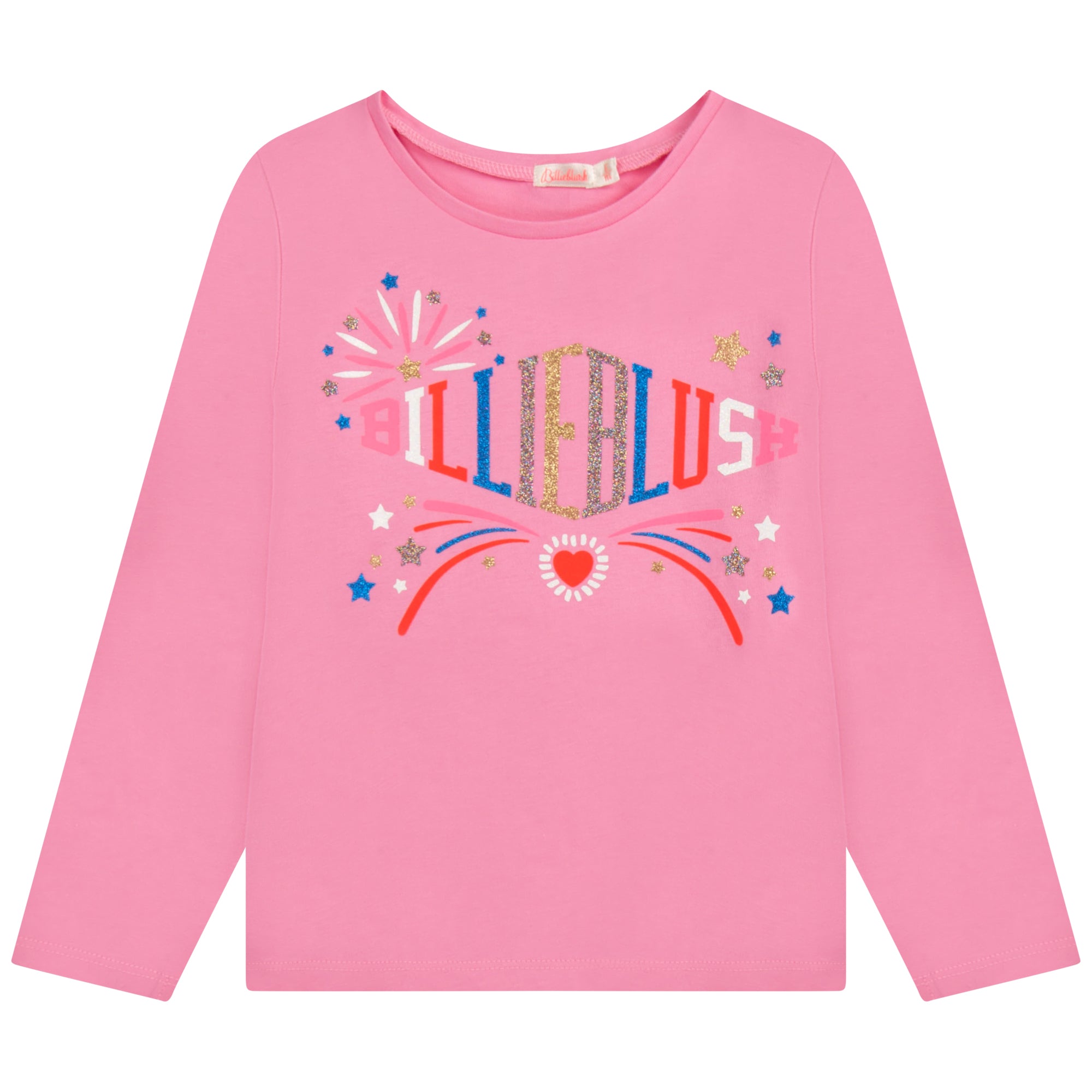 Girls Pink Logo Cotton T-Shirt