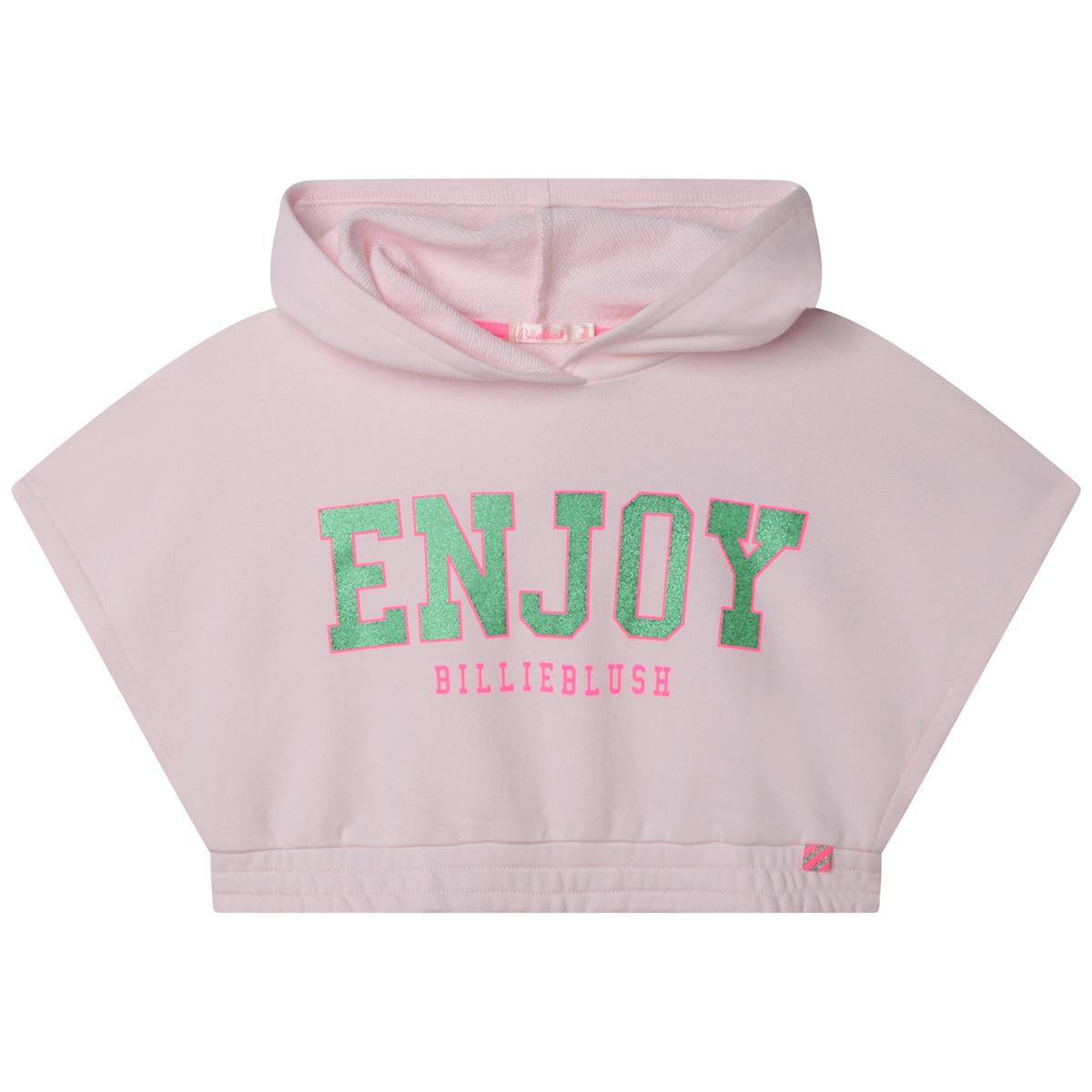 Girls Light Pink Hooded Sweatshirt