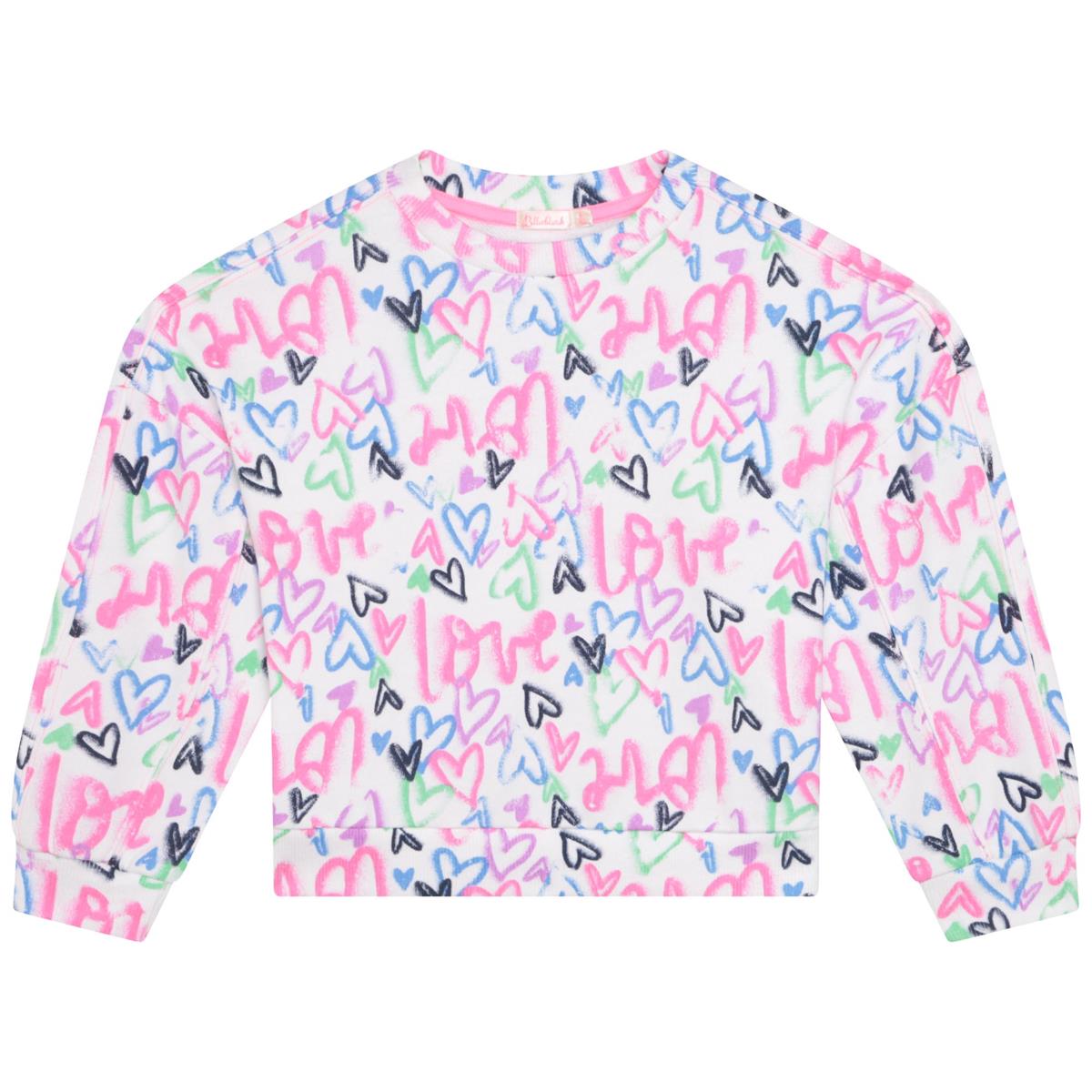 Girls White Sweatshirt