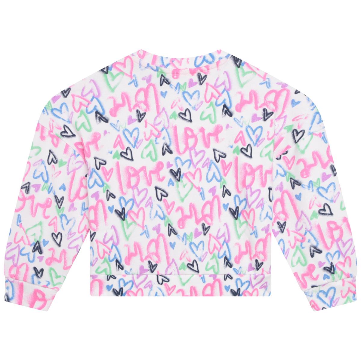 Girls White Sweatshirt