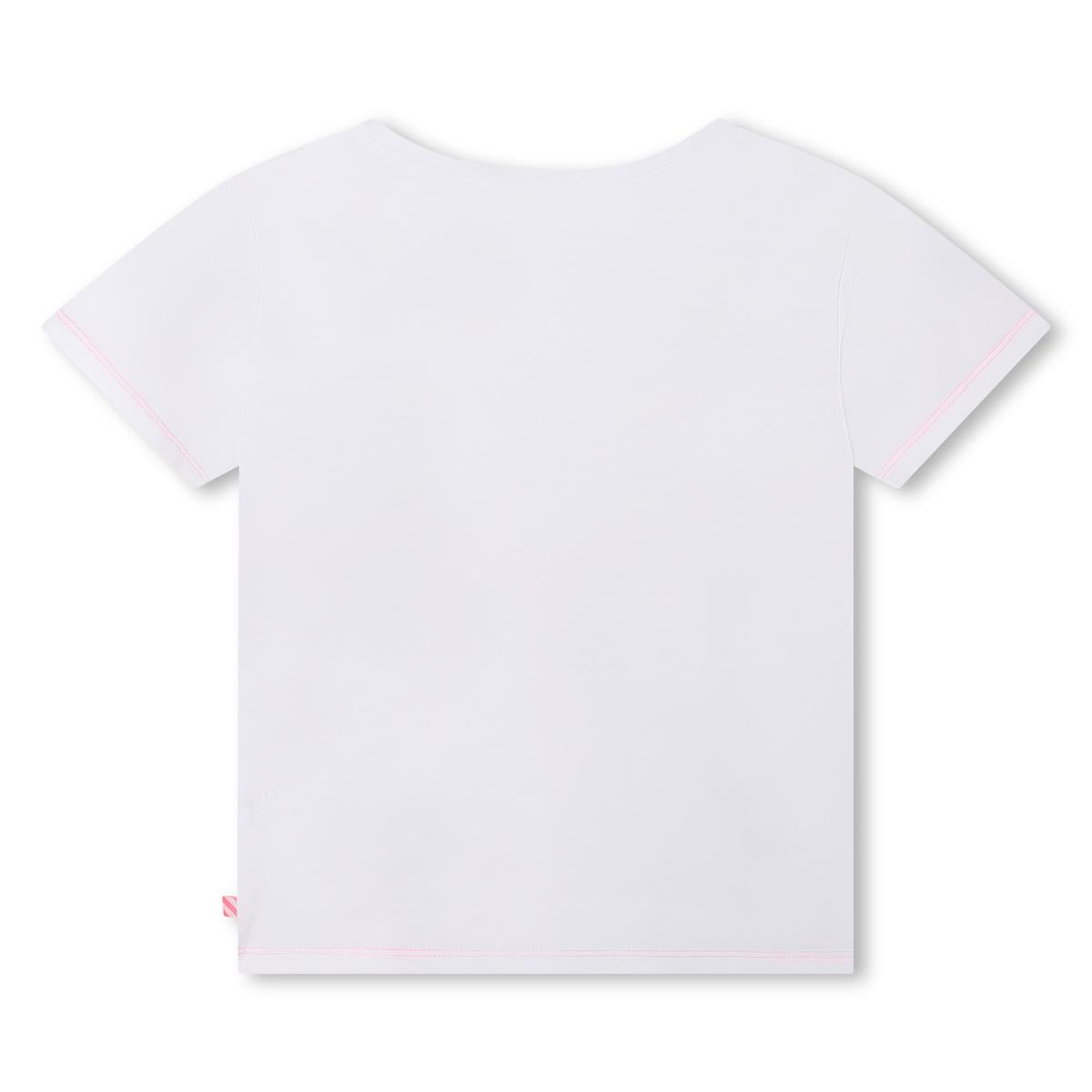 Girls White Butterfly T-Shirt
