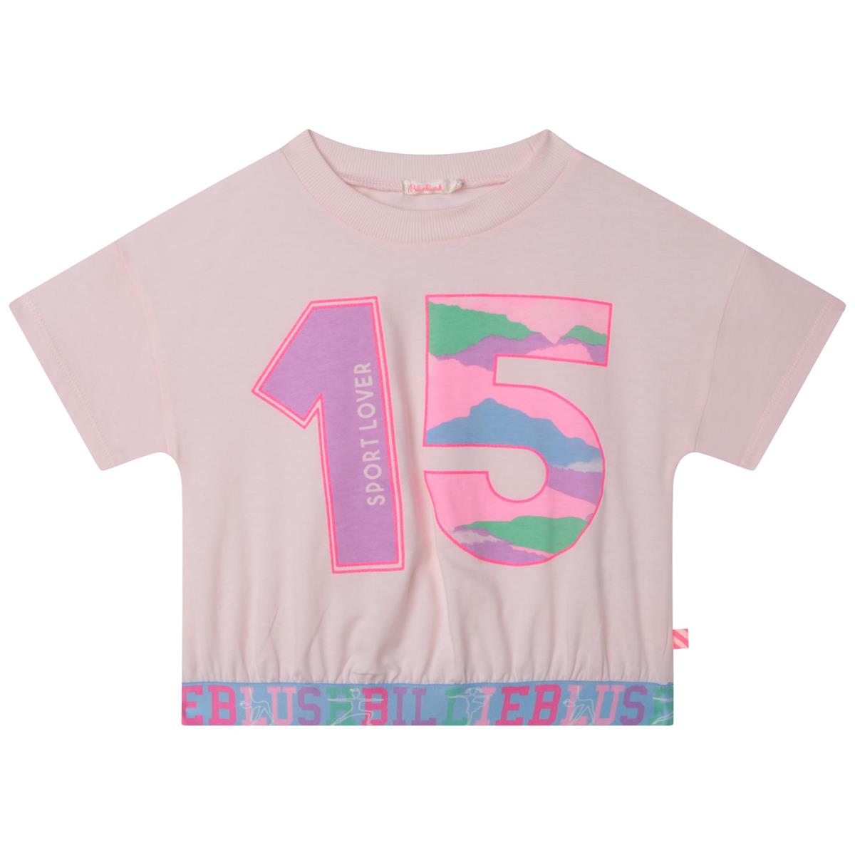 Girls Light Pink Logo T-Shirt
