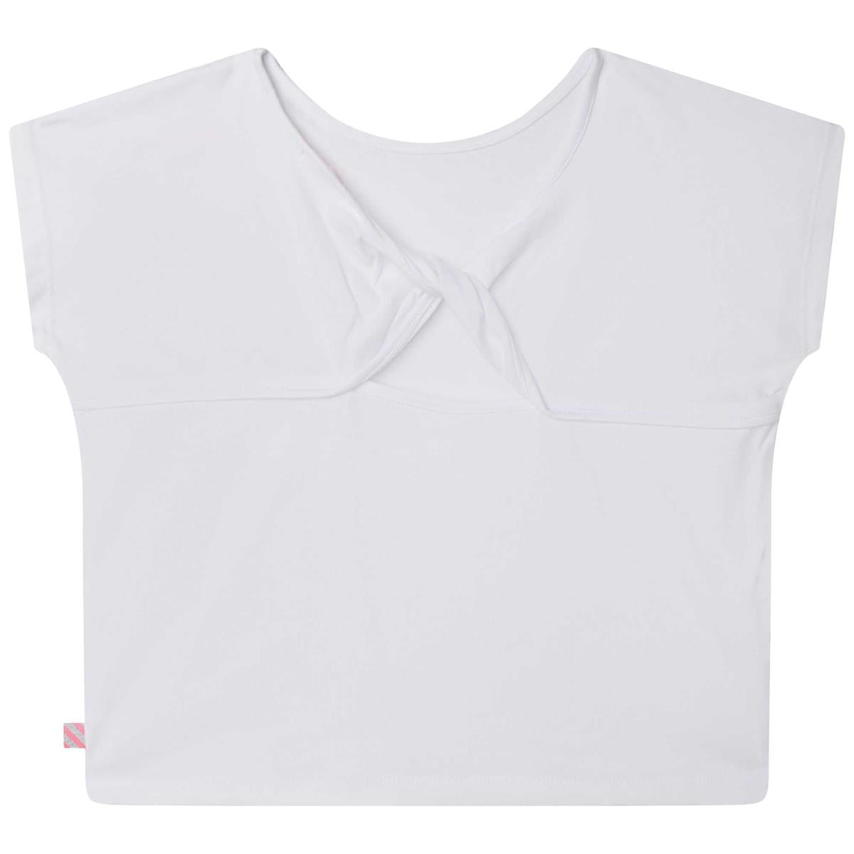 Girls White Butterfly T-Shirt