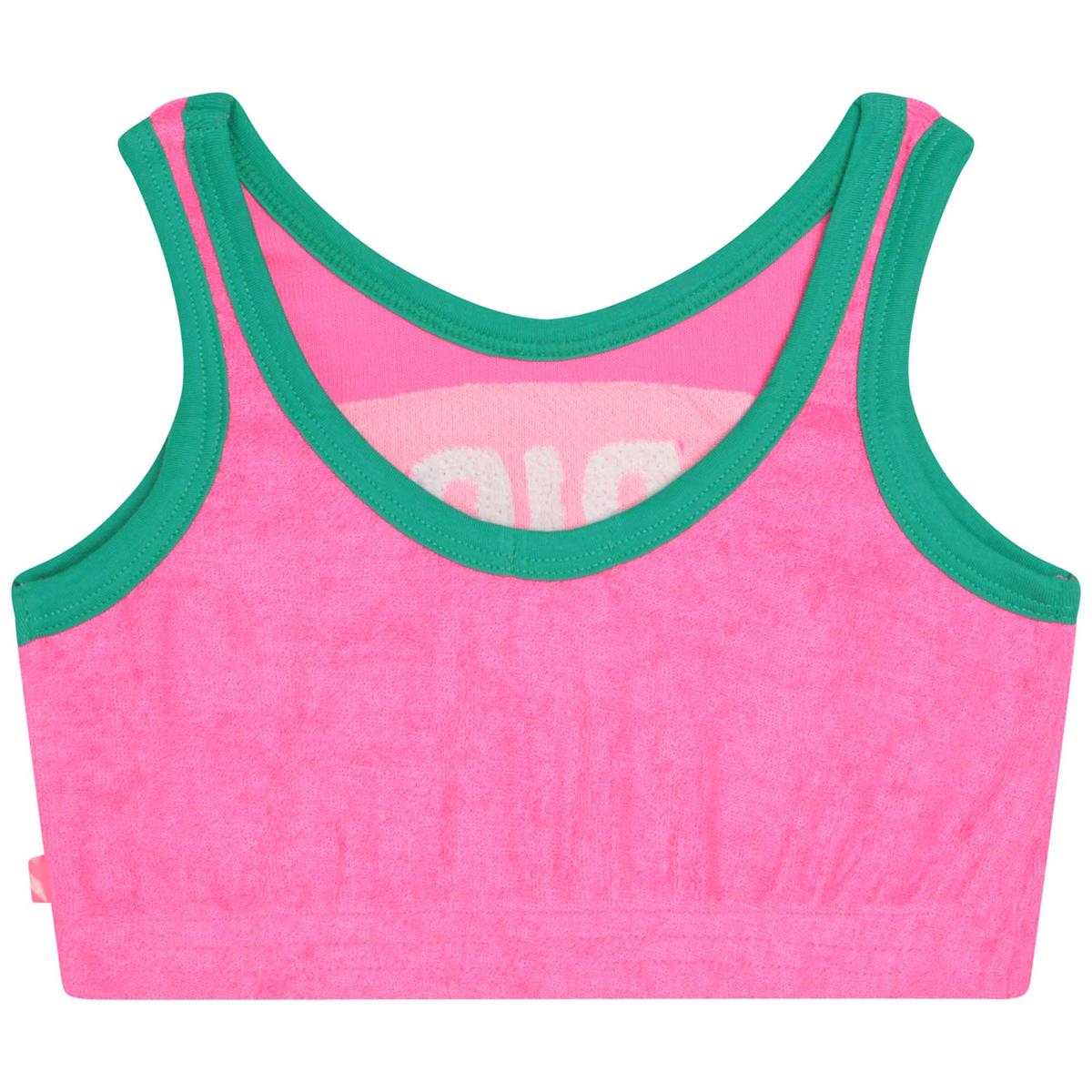 Girls Pink Sequin Vest