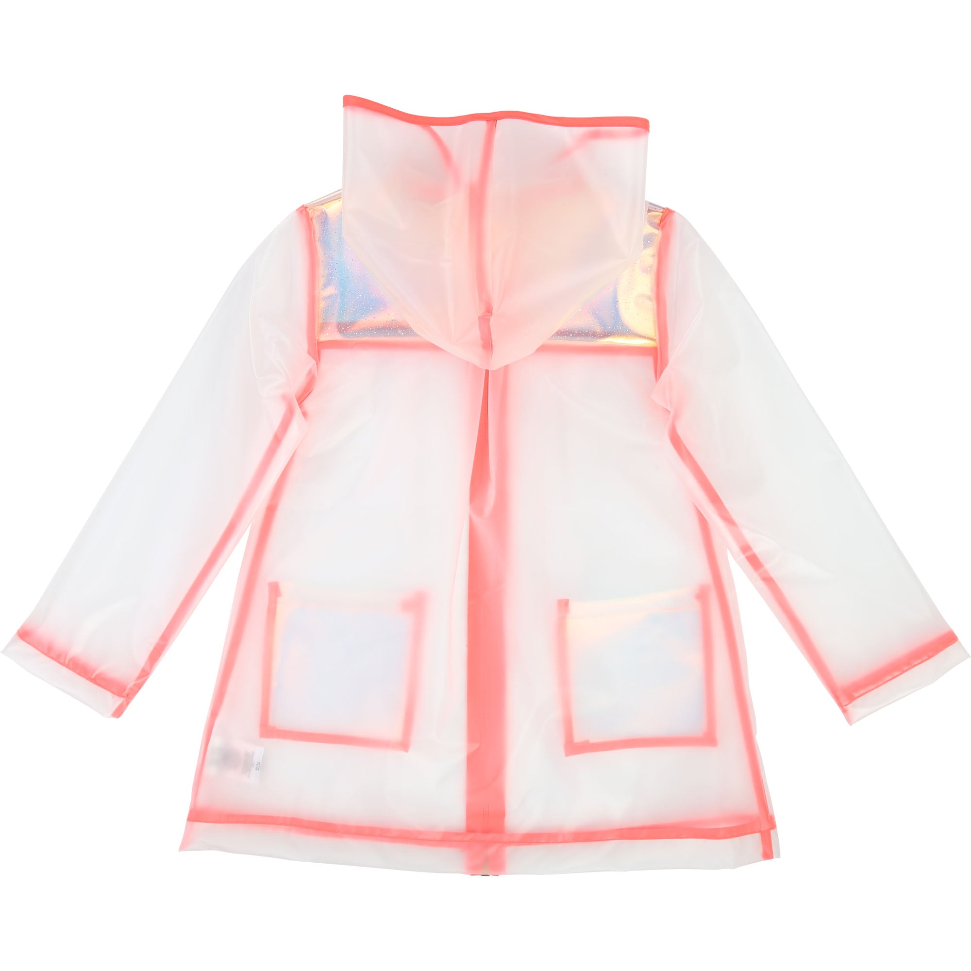 Girls White & Pink Raincoat
