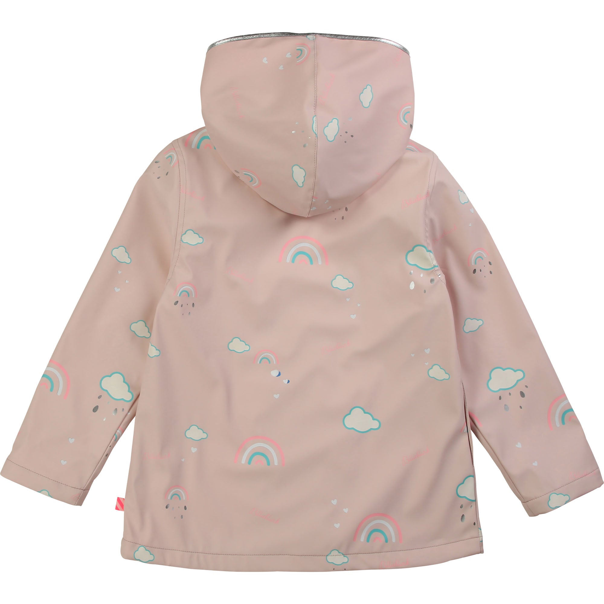 Girls Light Pink Pattern Coat