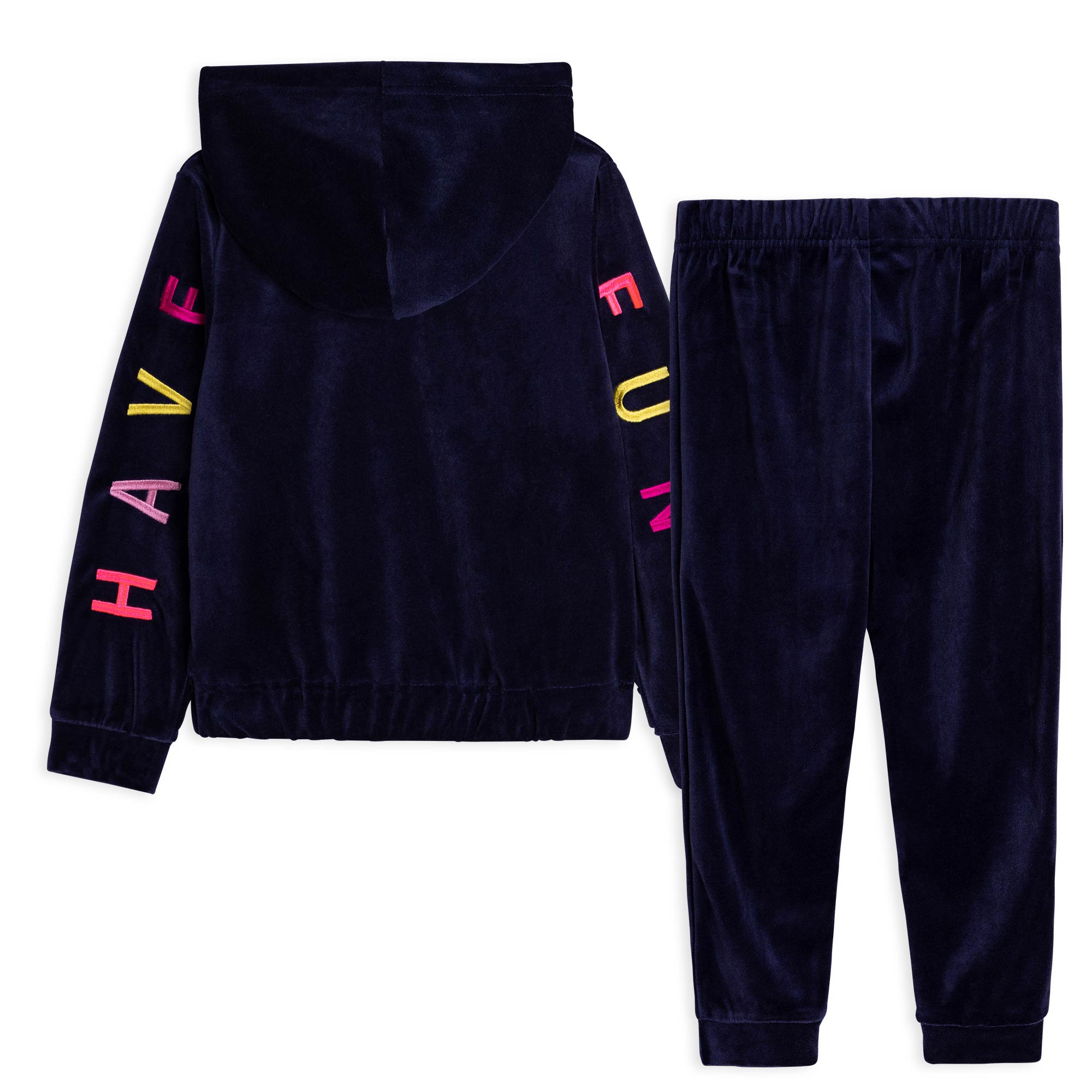 Girls Blue Embroidered Set