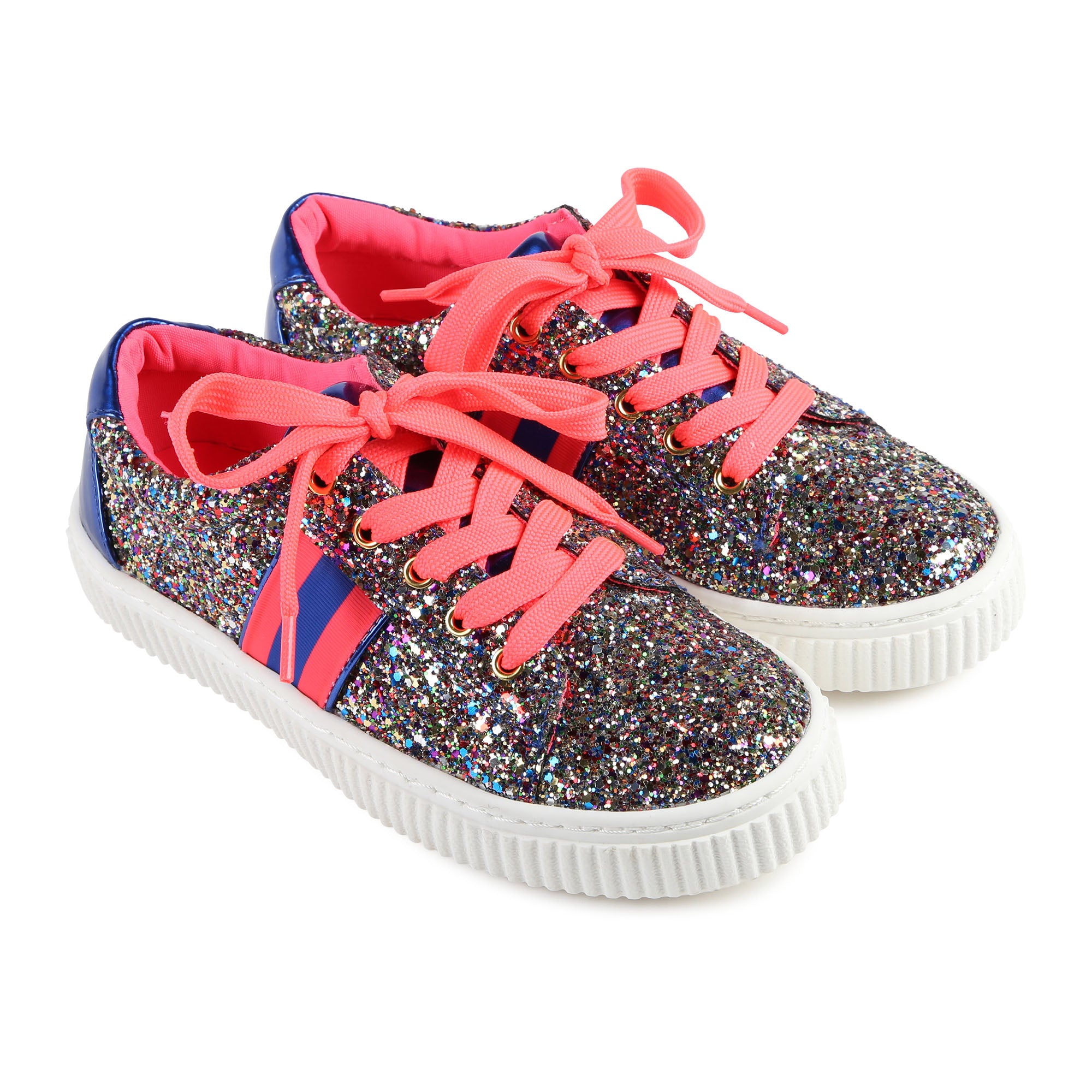 Girls Pink Glitter Shoes