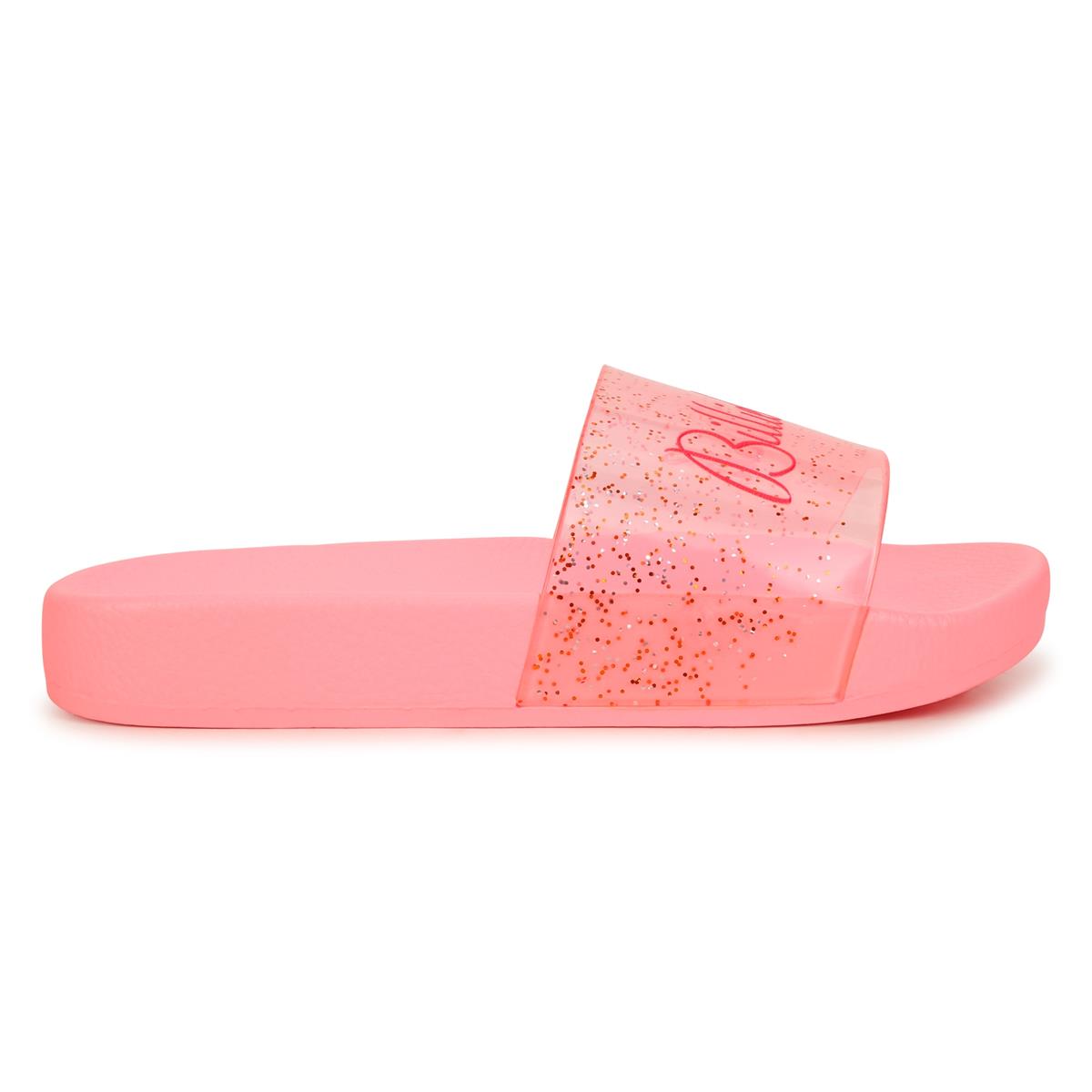 Girls Pink Logo Sandals