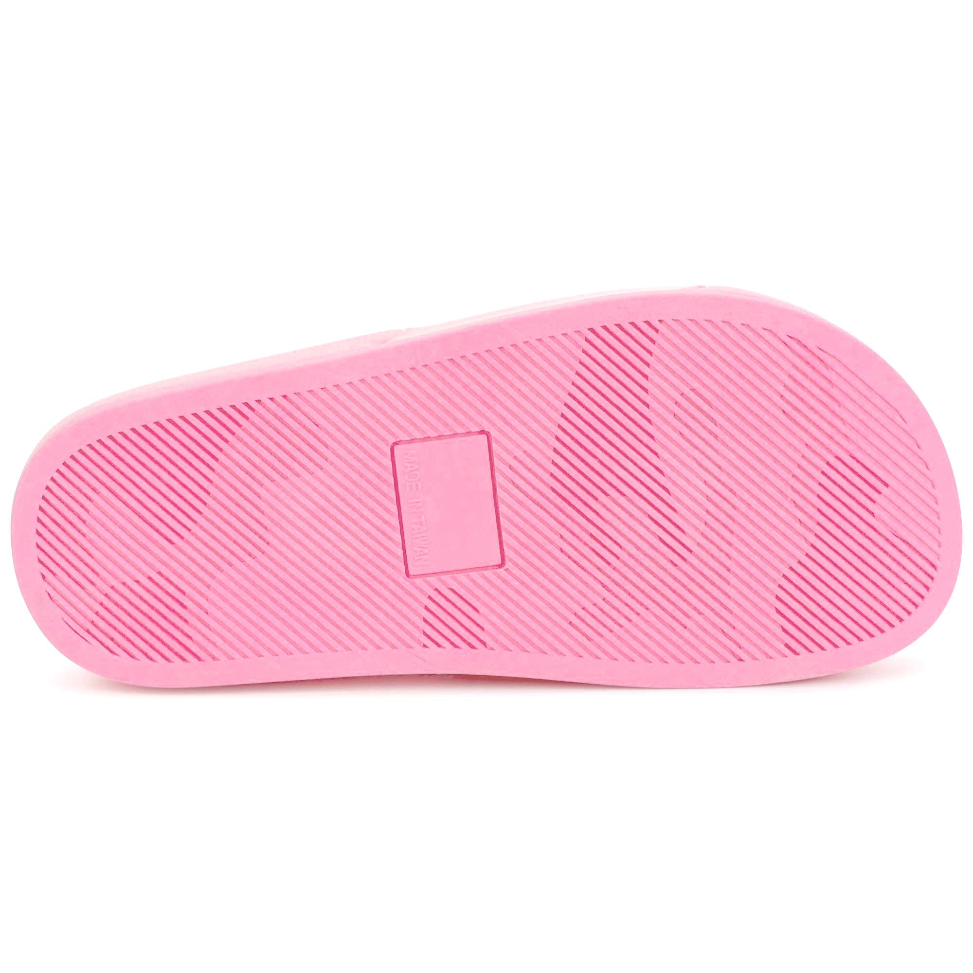 Girls Pink Logo Sandals