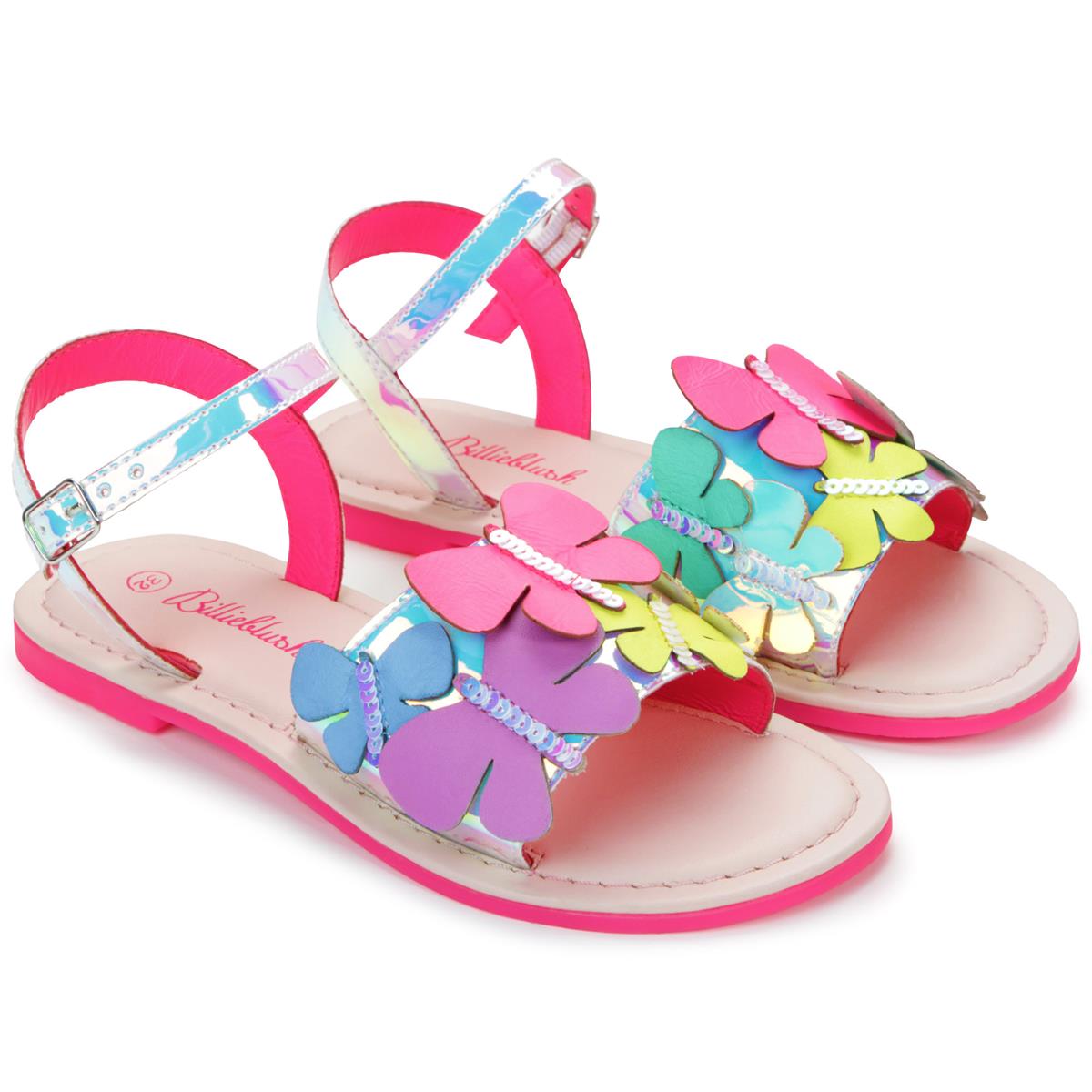 Girls Multicolor Butterfly Sandals