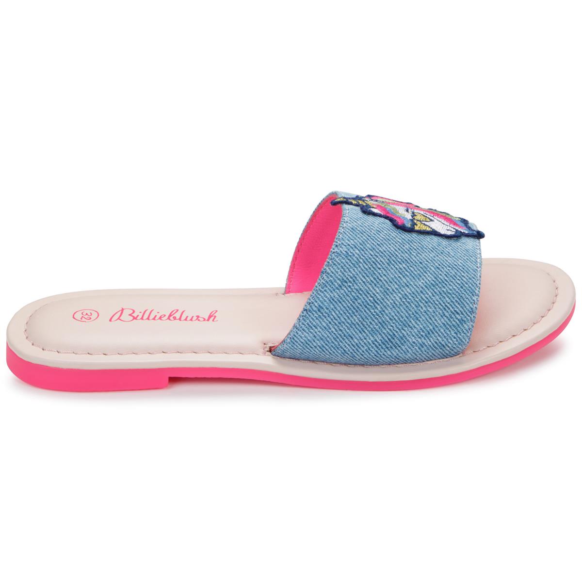 Girls Blue Denim Sandals