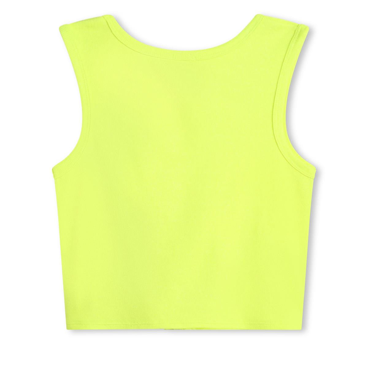 Girls Fluo Green T-Shirt