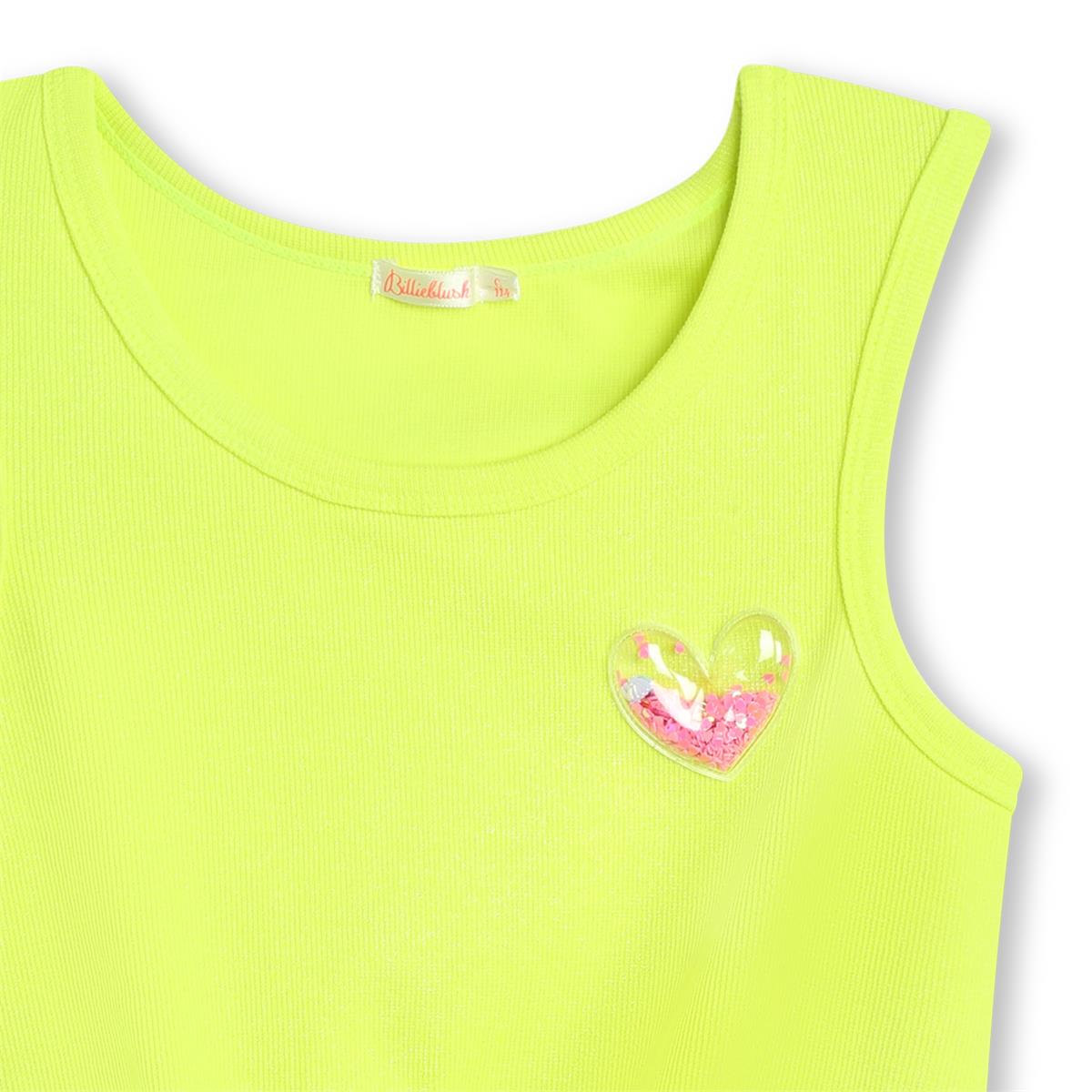 Girls Fluo Green T-Shirt