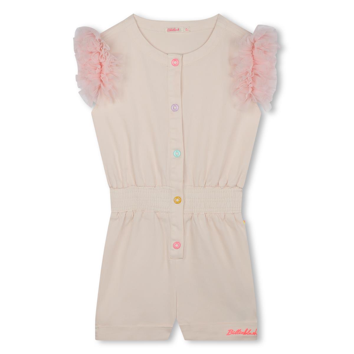 Girls Light Pink Jumpsuit