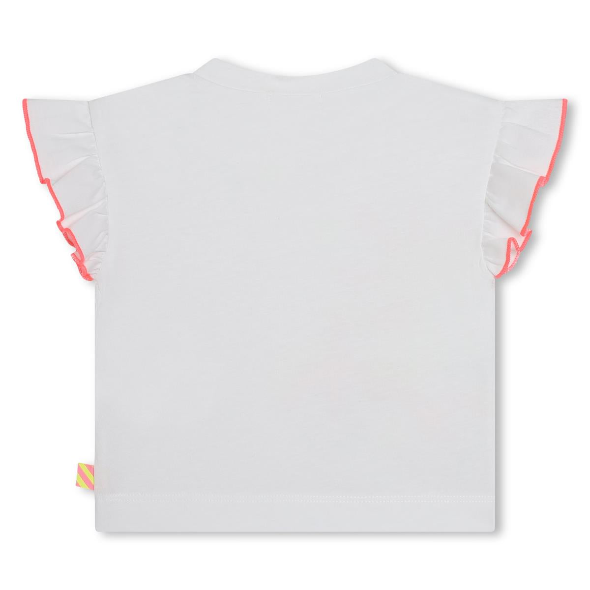Baby Girls White Cotton T-Shirt