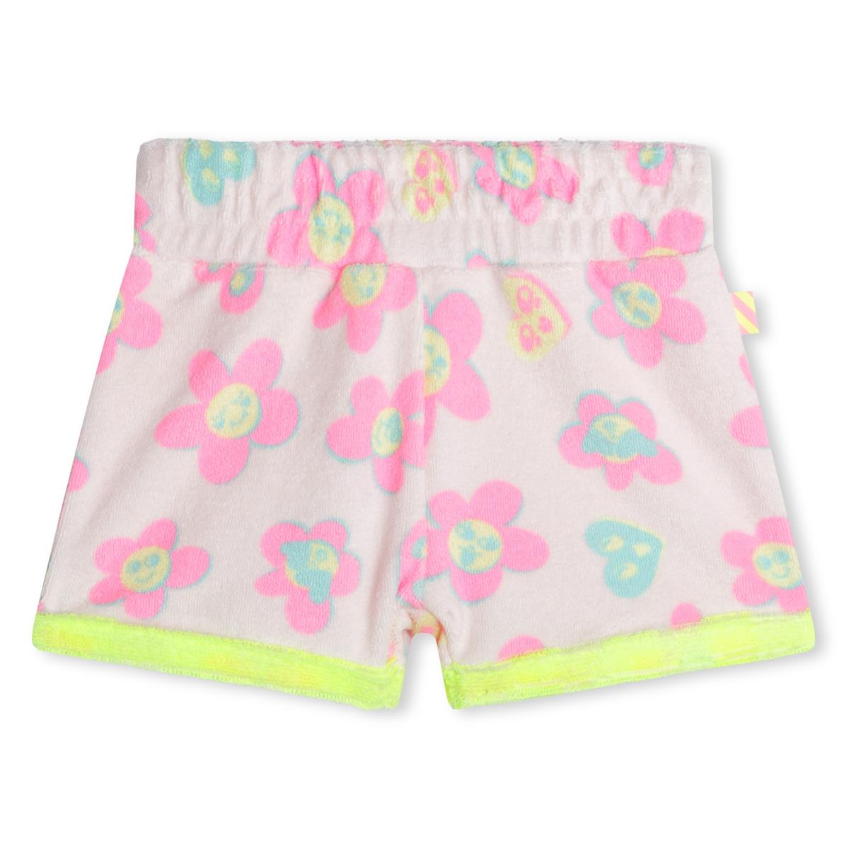 Baby Girls Light Pink Flowers Shorts
