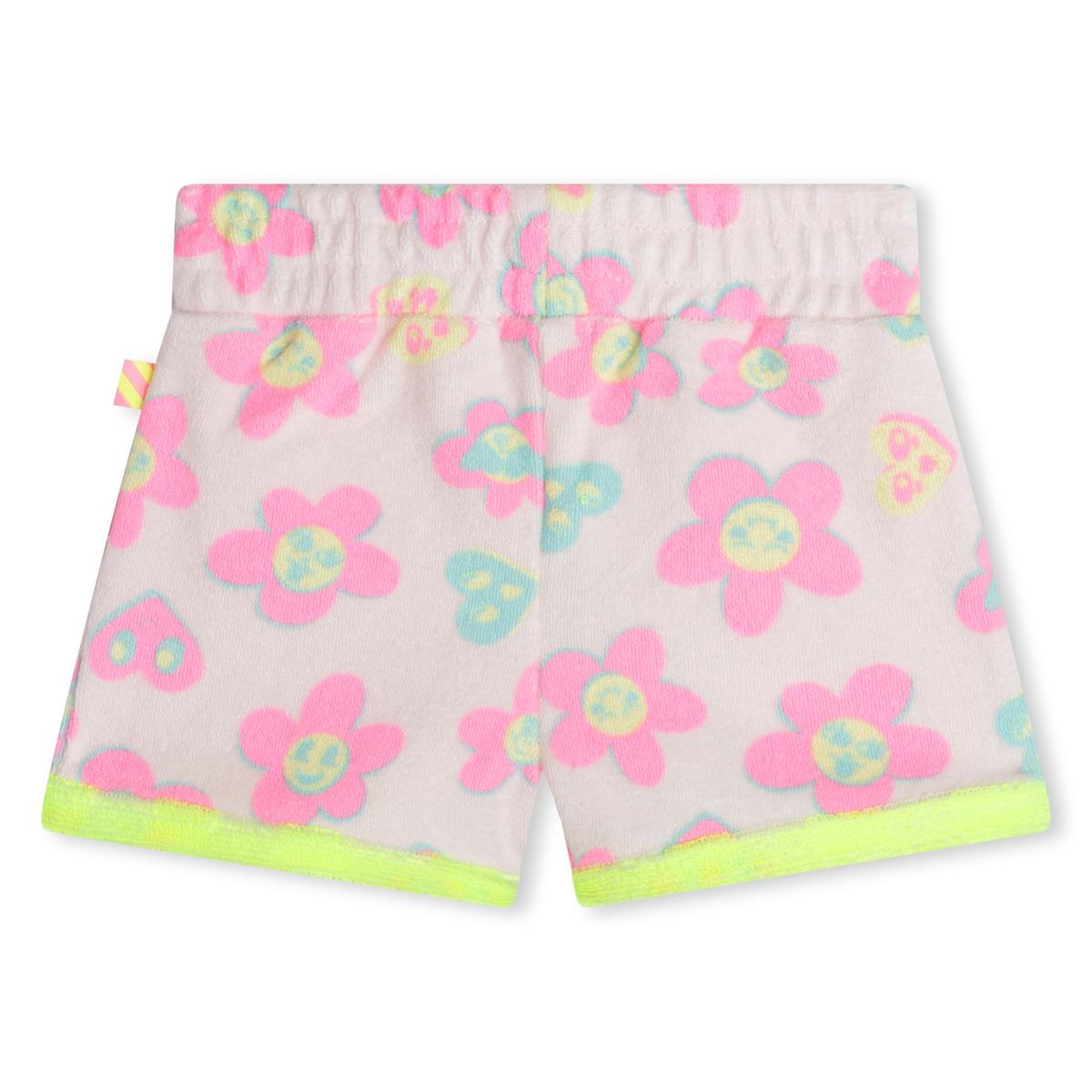 Baby Girls Light Pink Flowers Shorts