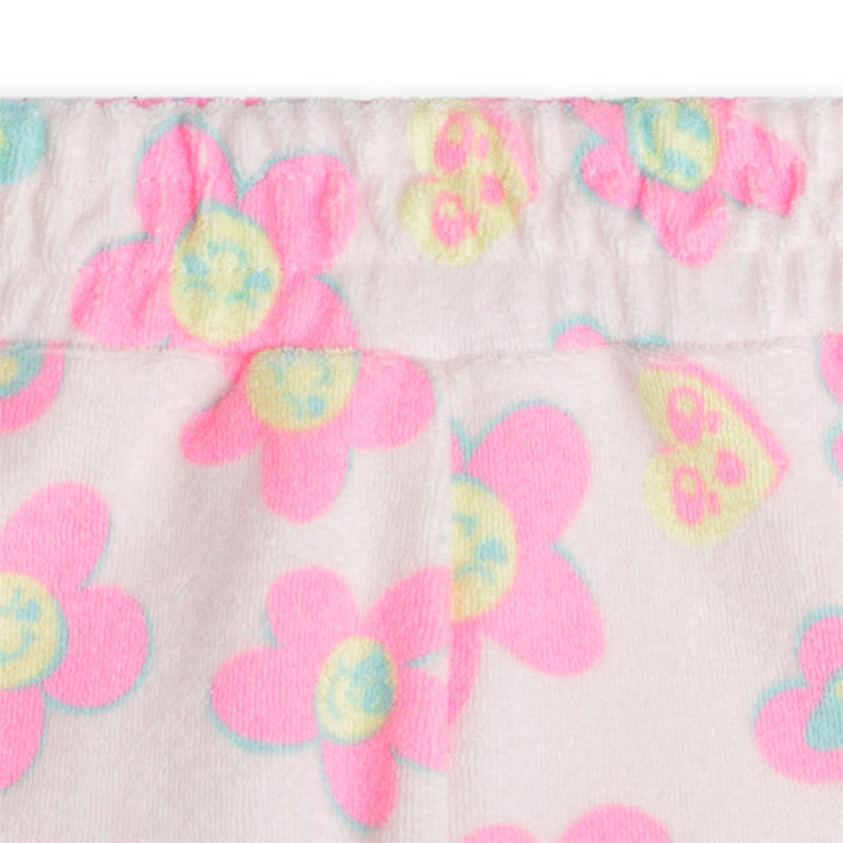 Baby Girls Light Pink Flowers Shorts