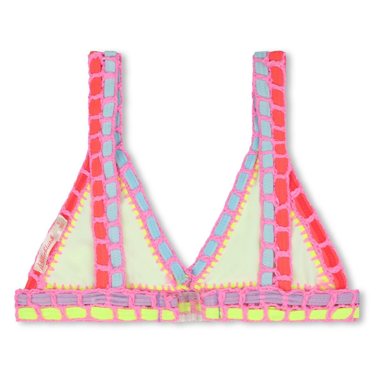 Girls Fluo Yellow Swimsuit