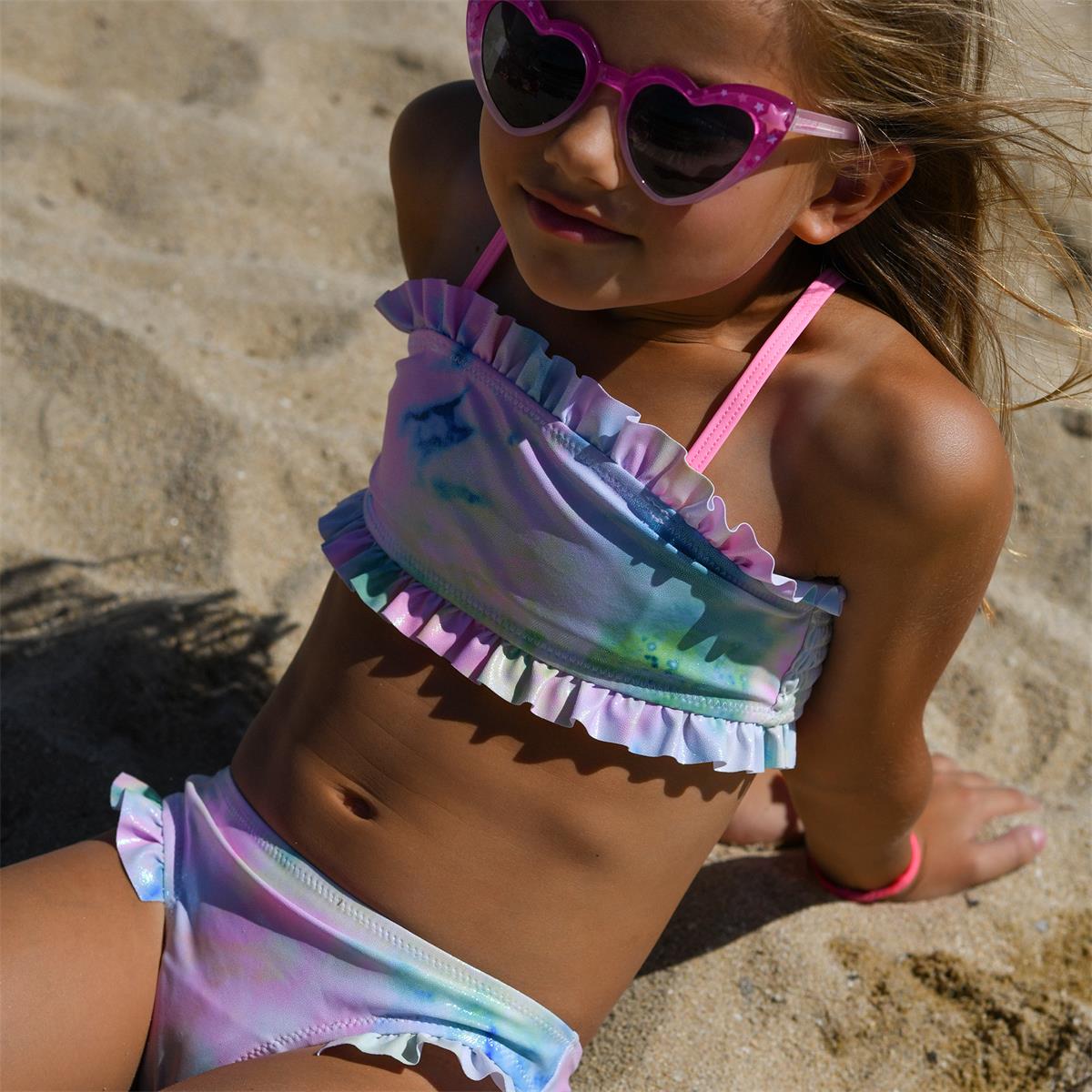 Girls Multicolor Swimsuit