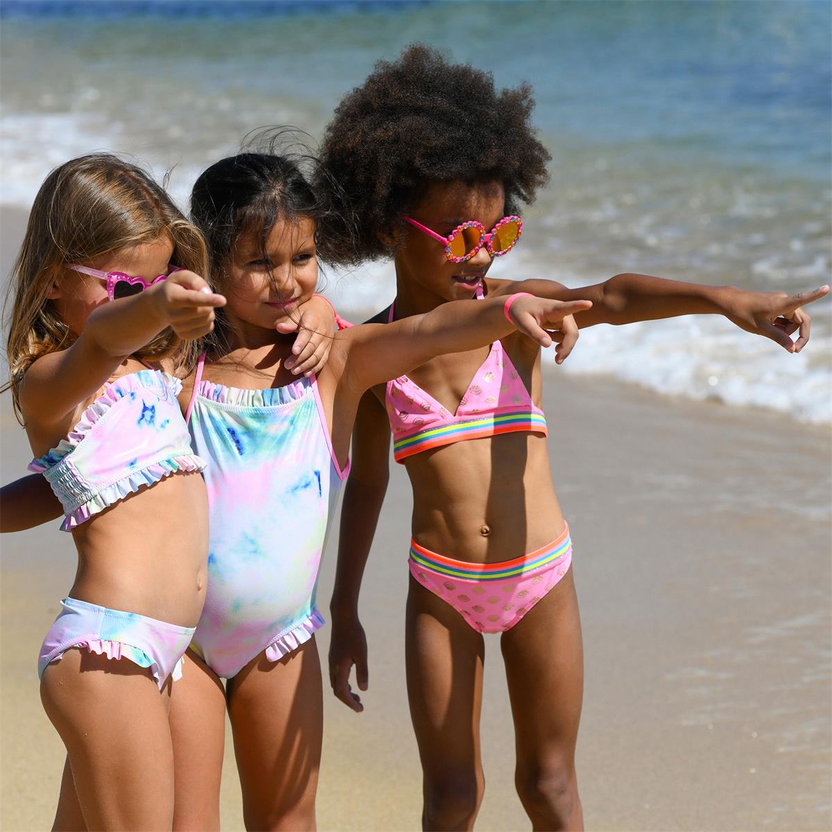 Girls Pink Swimsuit