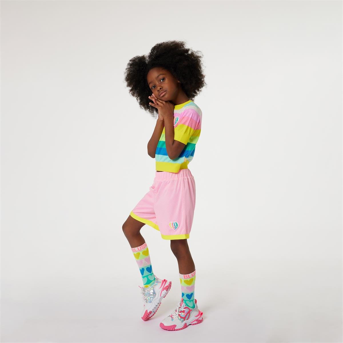 Girls Multicolor Stripes Sweater