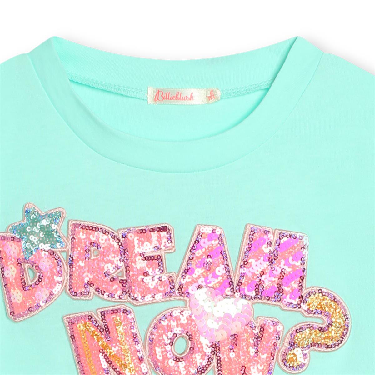 Girls Mint Cotton T-Shirt