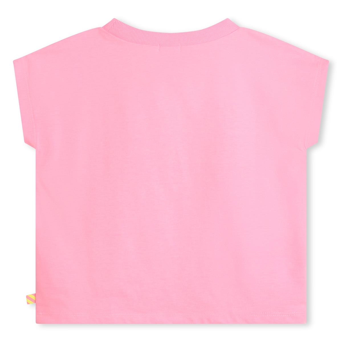 Girls Pink Printed T-Shirt