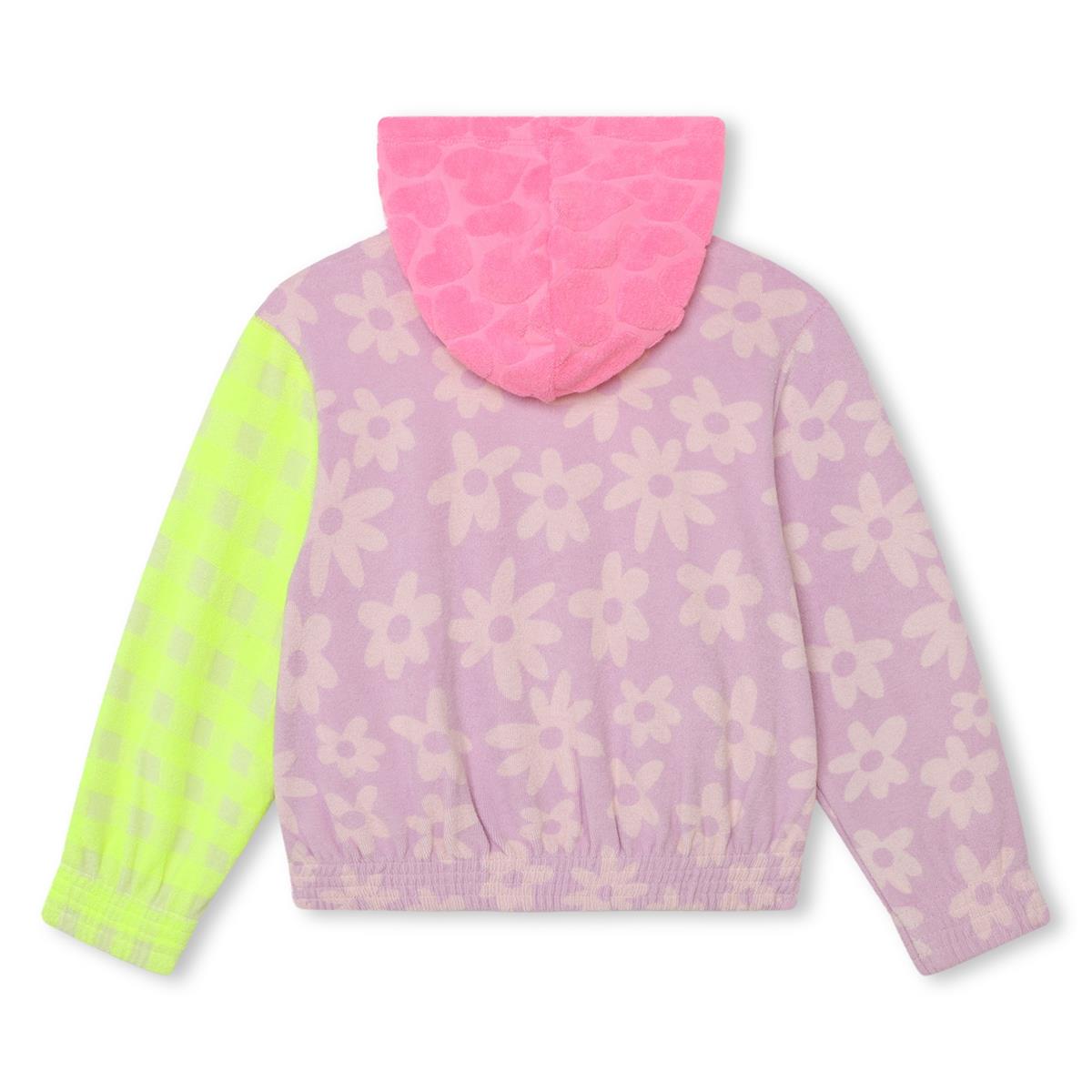 Girls Pink Zip-Up Top