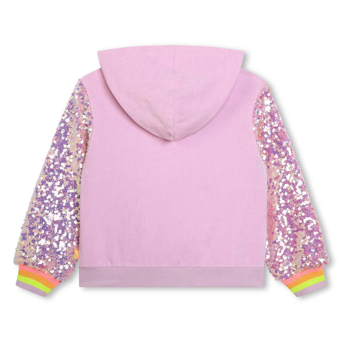 Girls Pink Zip-Up Top