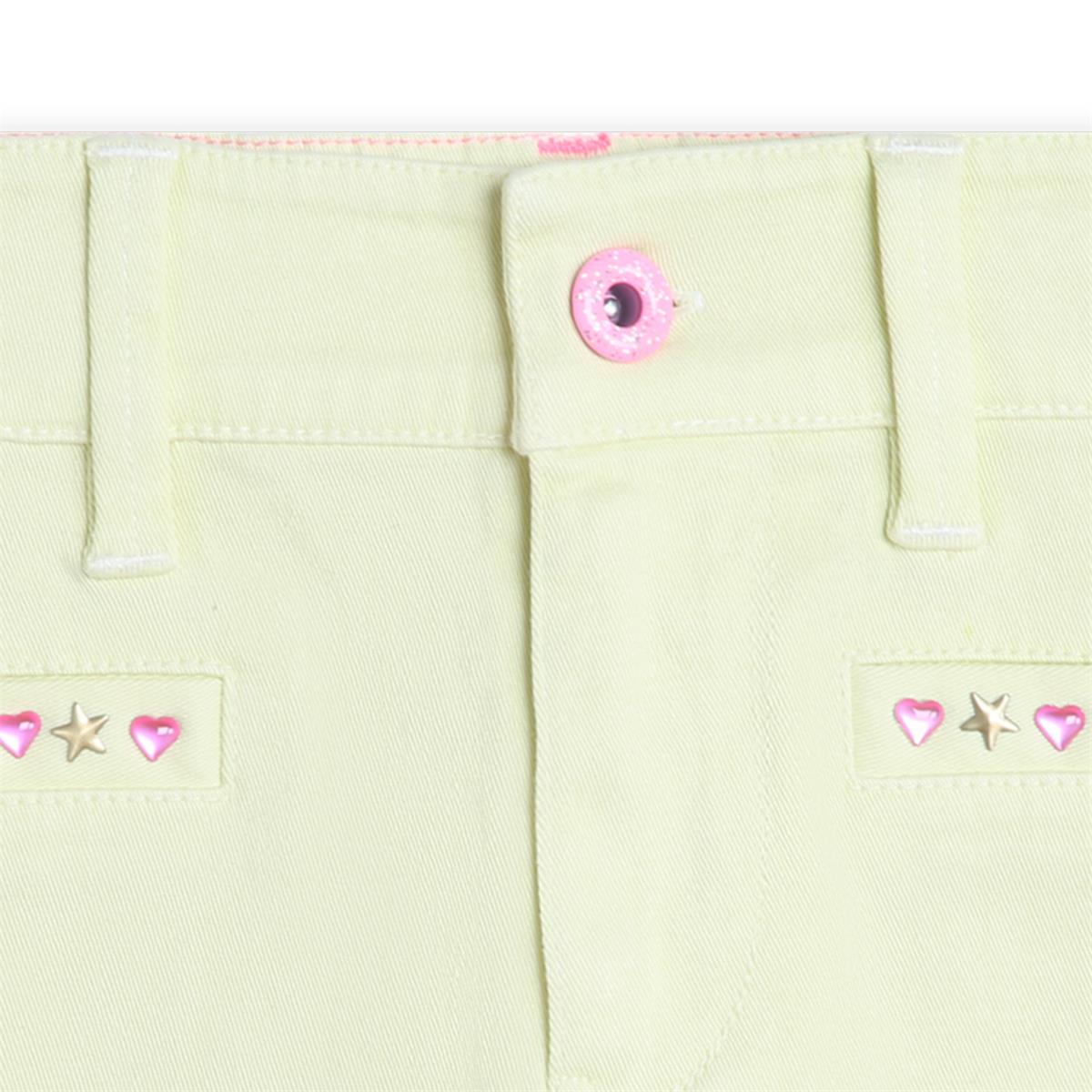 Girls Light Yellow Shorts