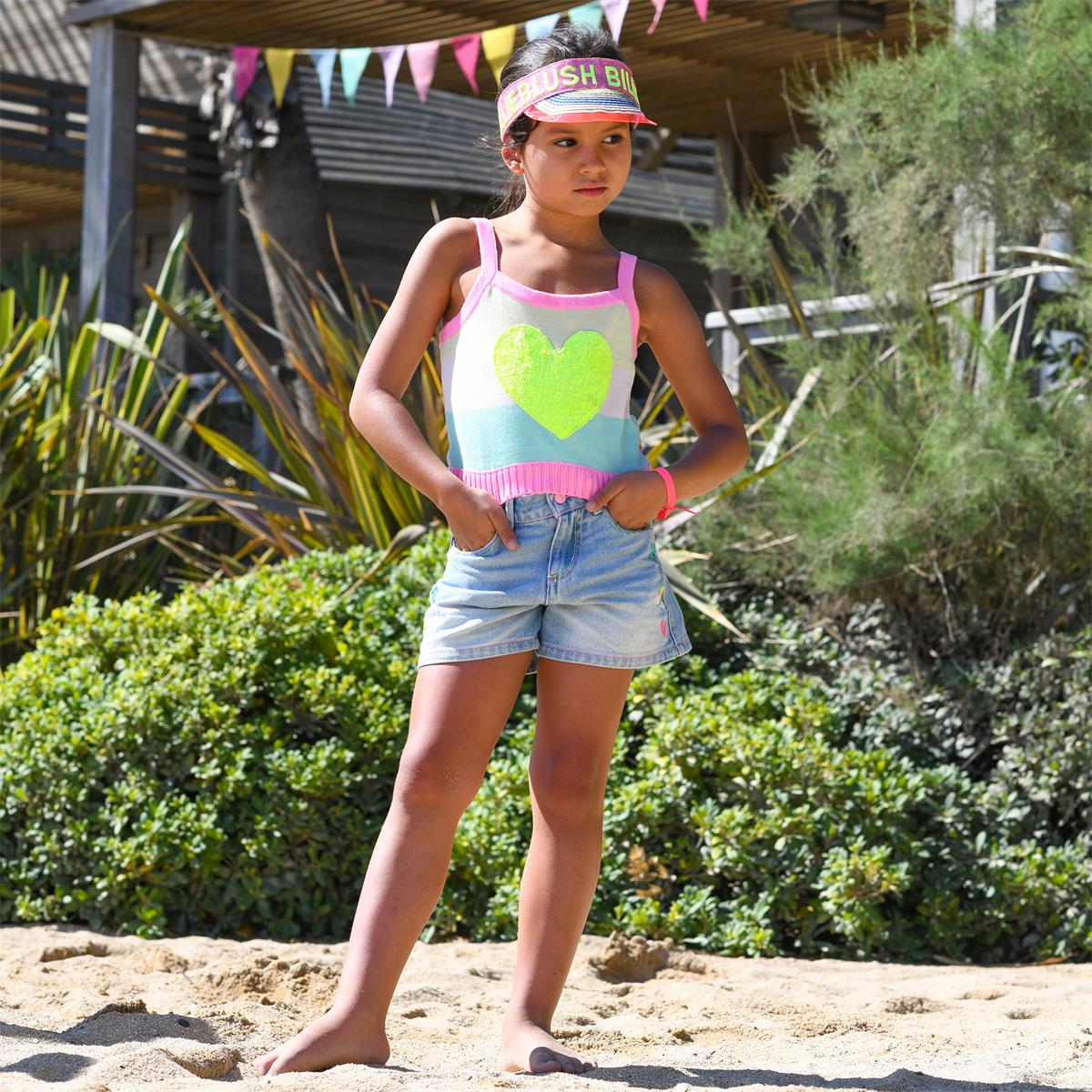 Girls Blue Denim Shorts