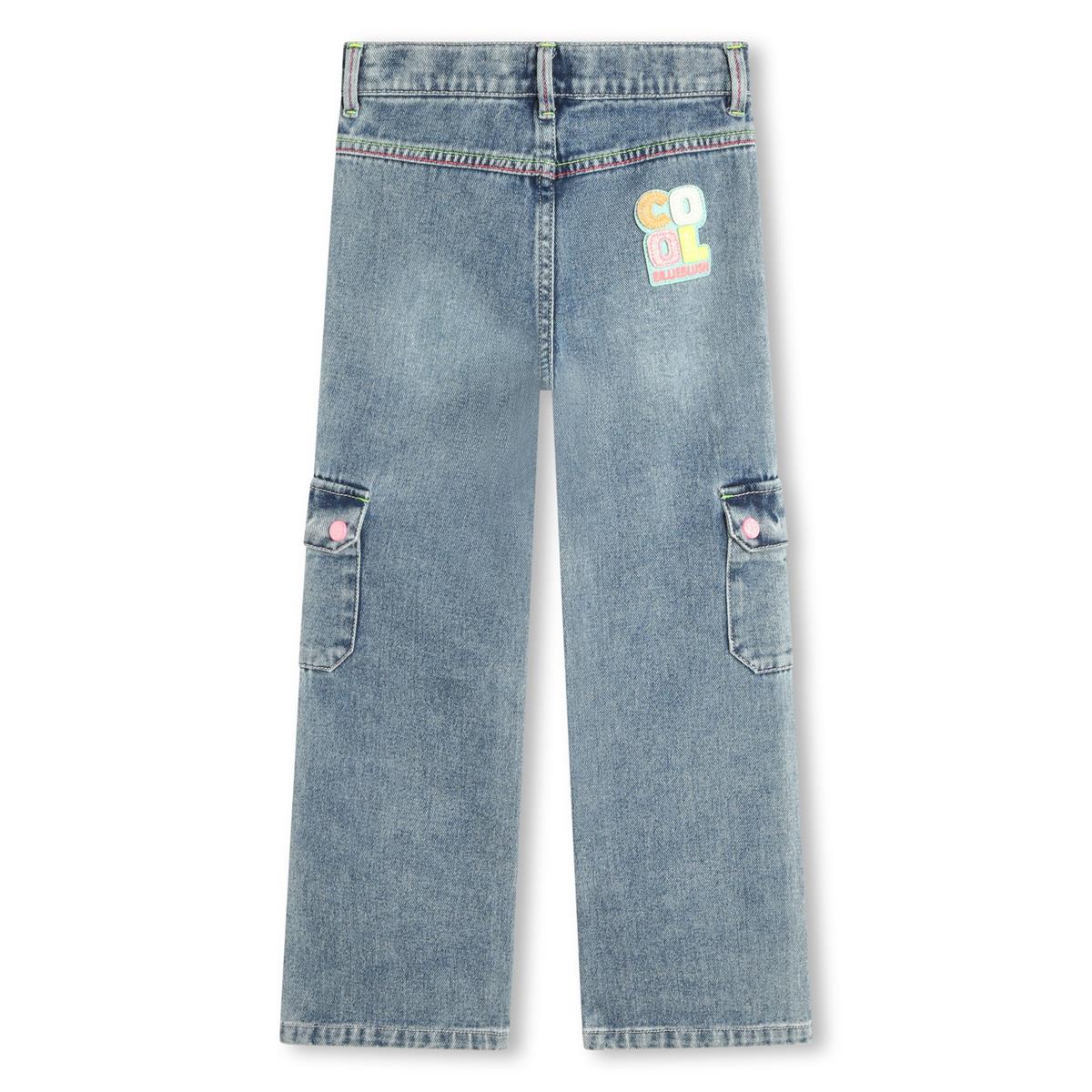 Girls Blue Denim Trousers