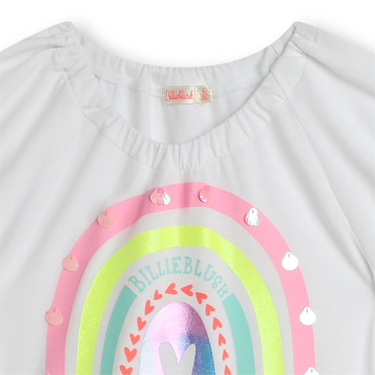 Girls White Rainbow Dress